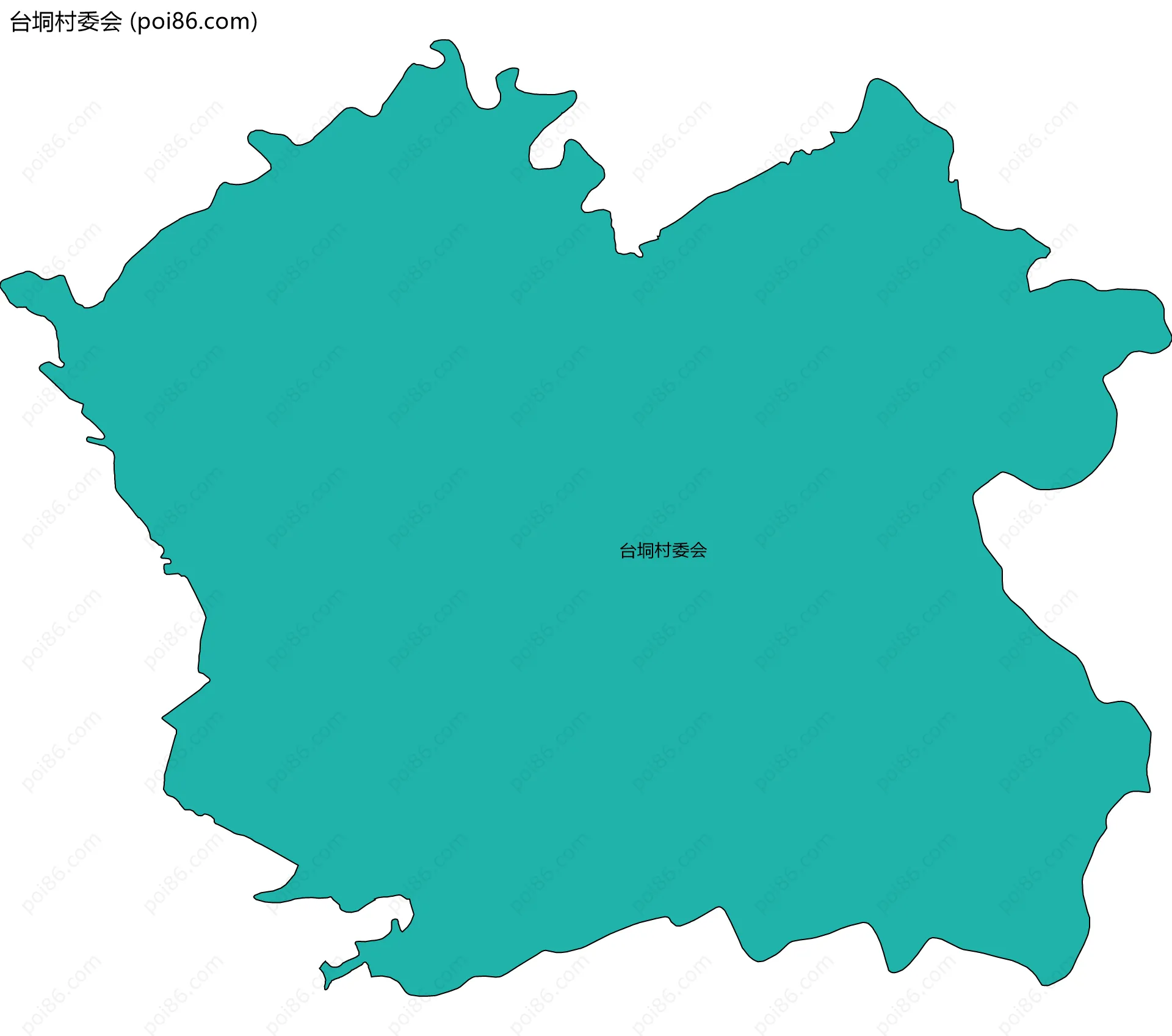 台垌村委会边界地图