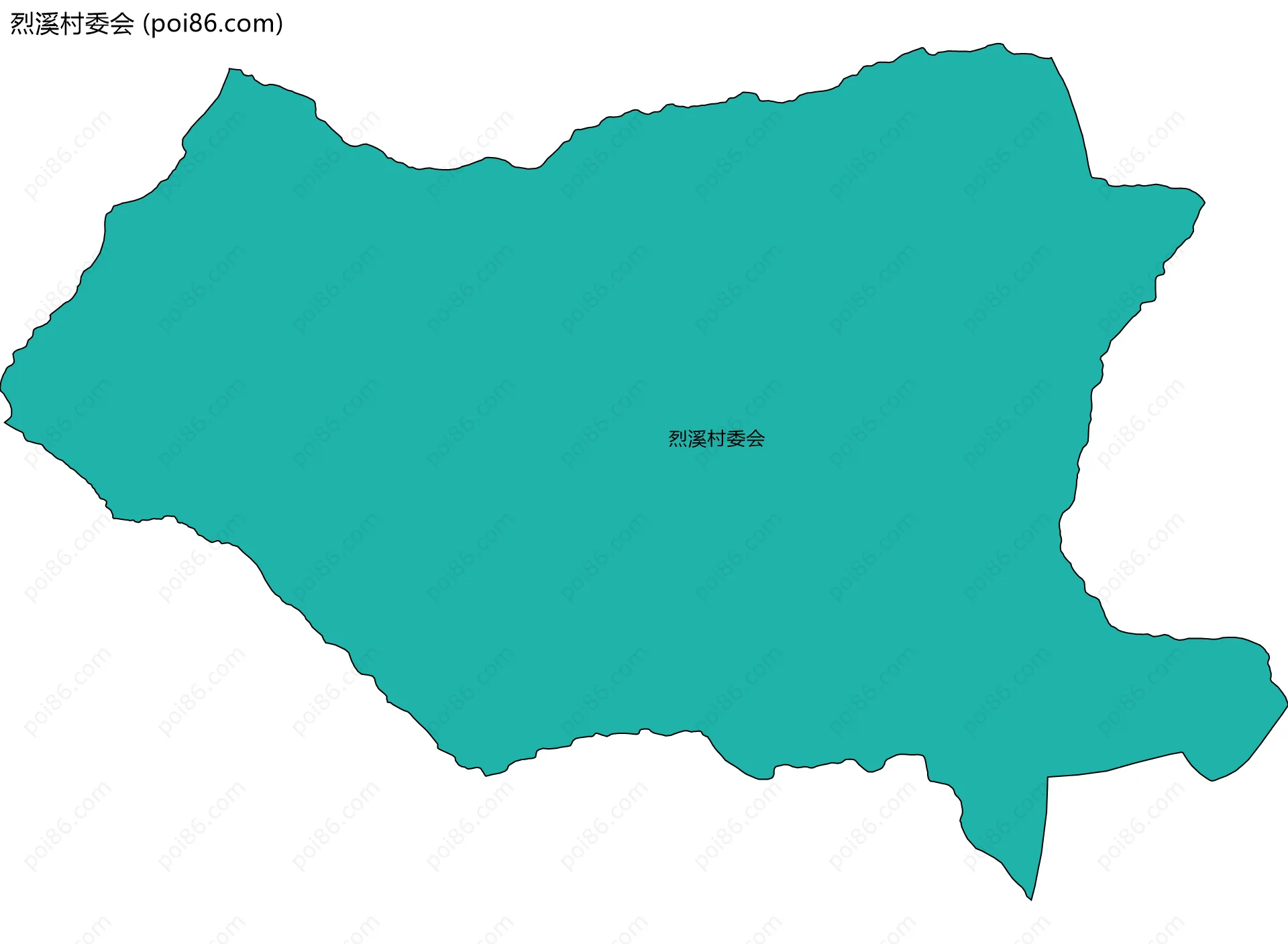 烈溪村委会边界地图