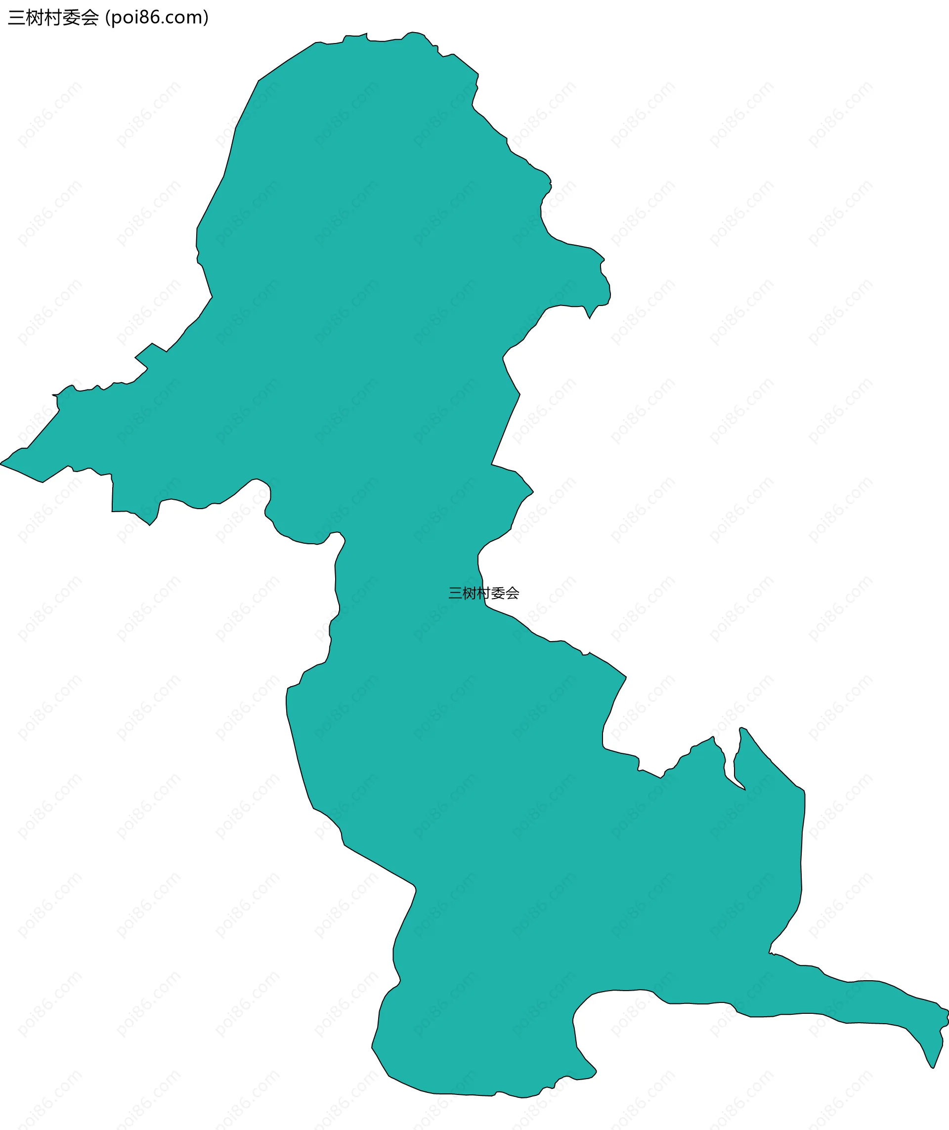 三树村委会边界地图
