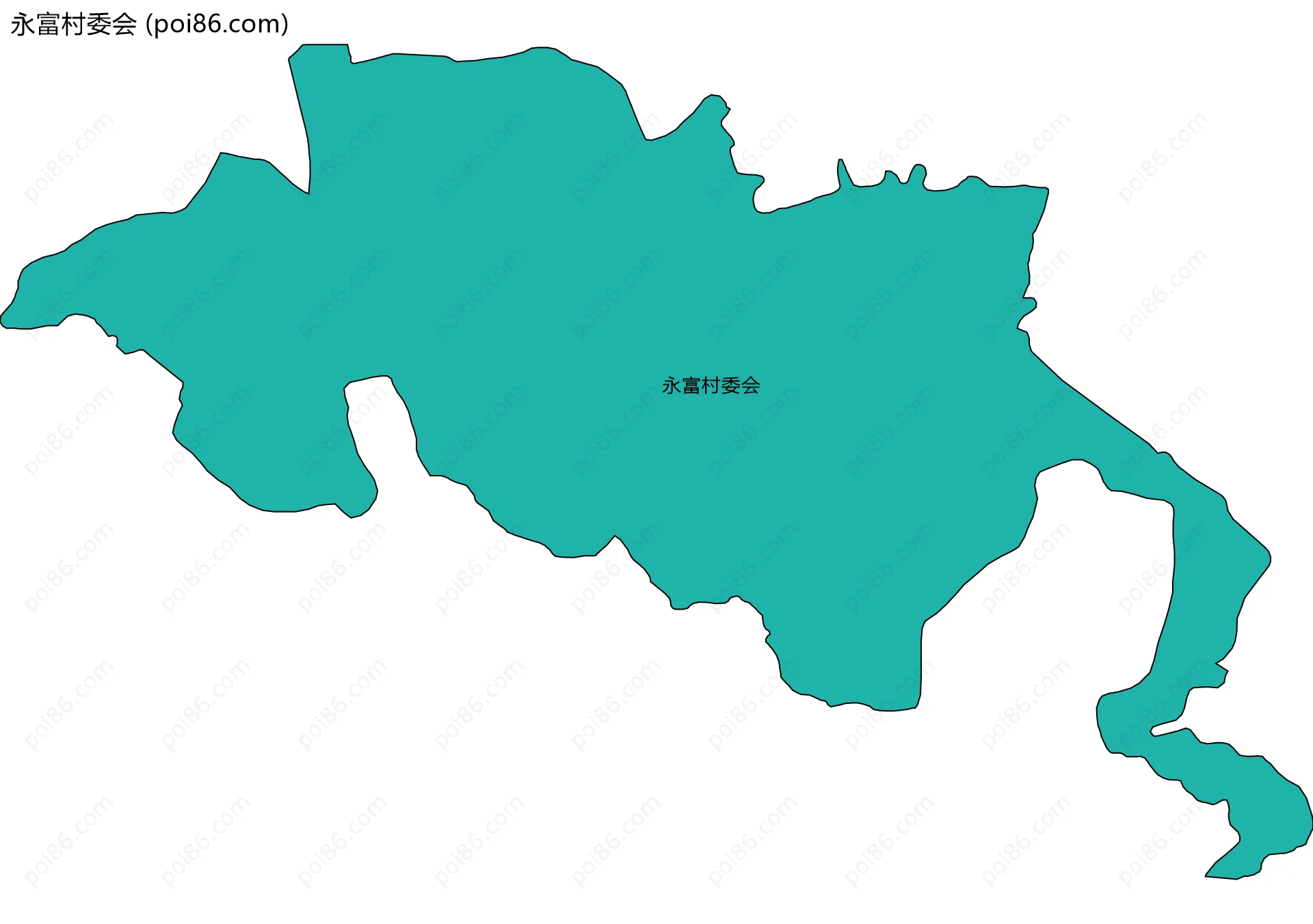 永富村委会边界地图