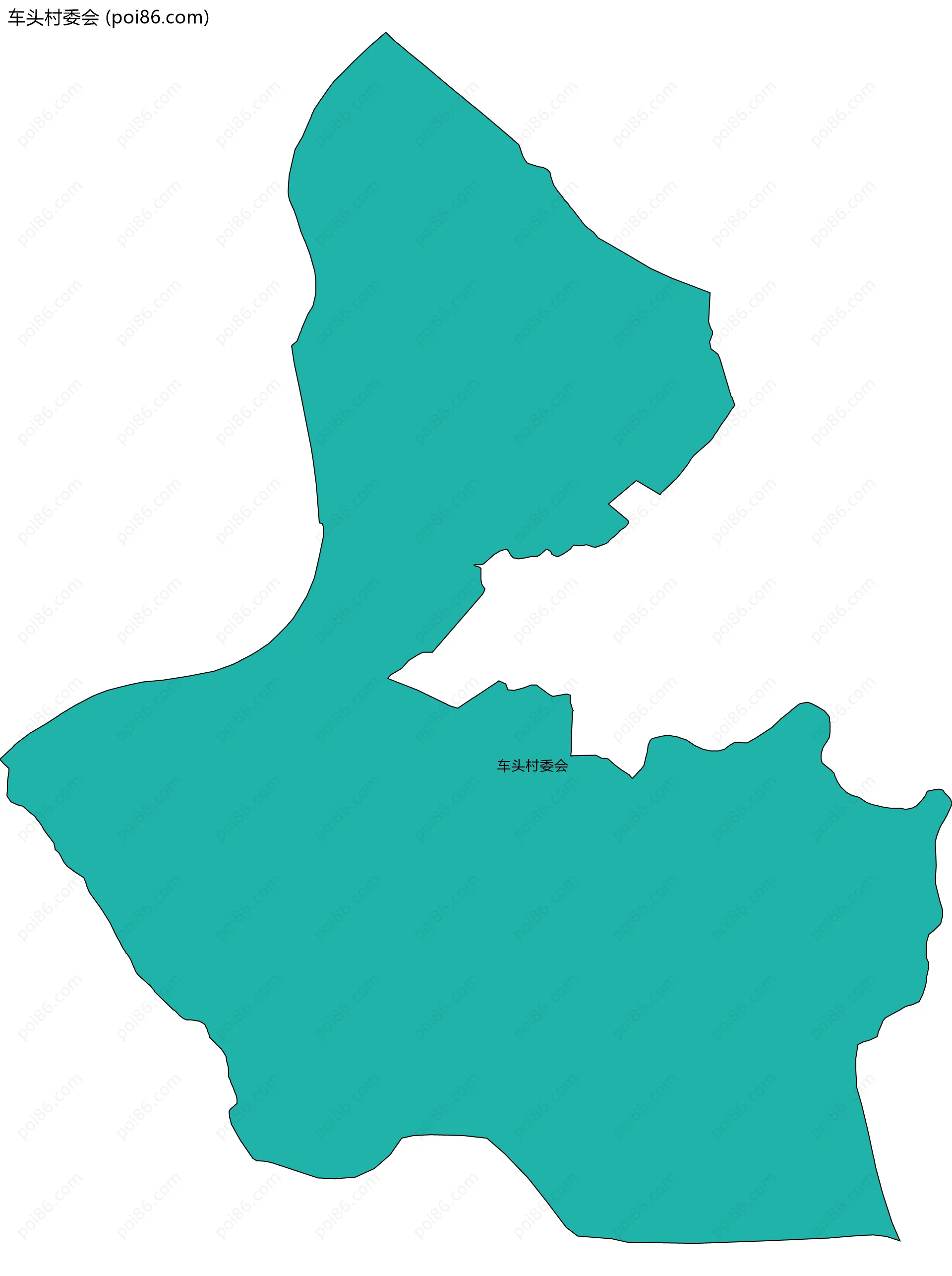 车头村委会边界地图