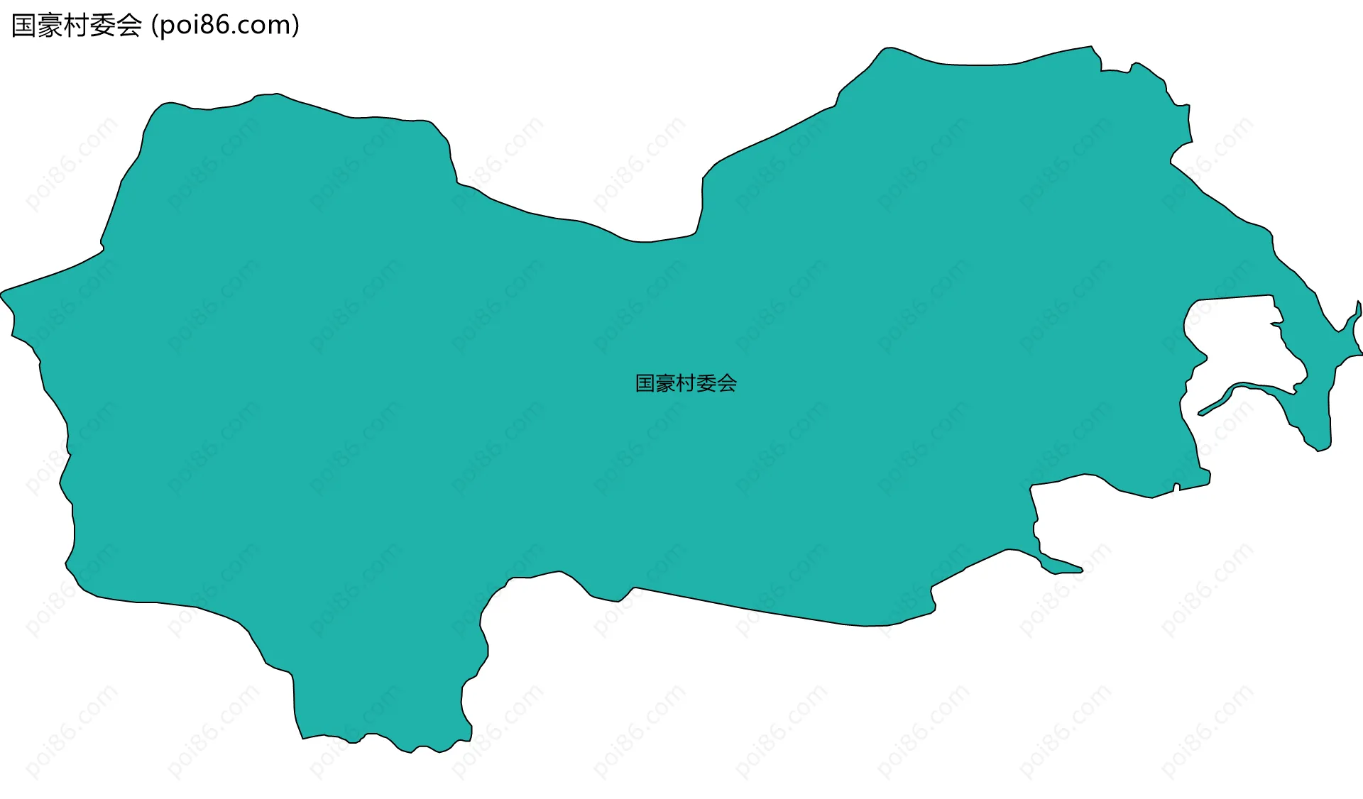国豪村委会边界地图