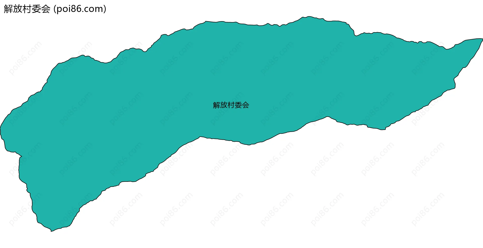 解放村委会边界地图