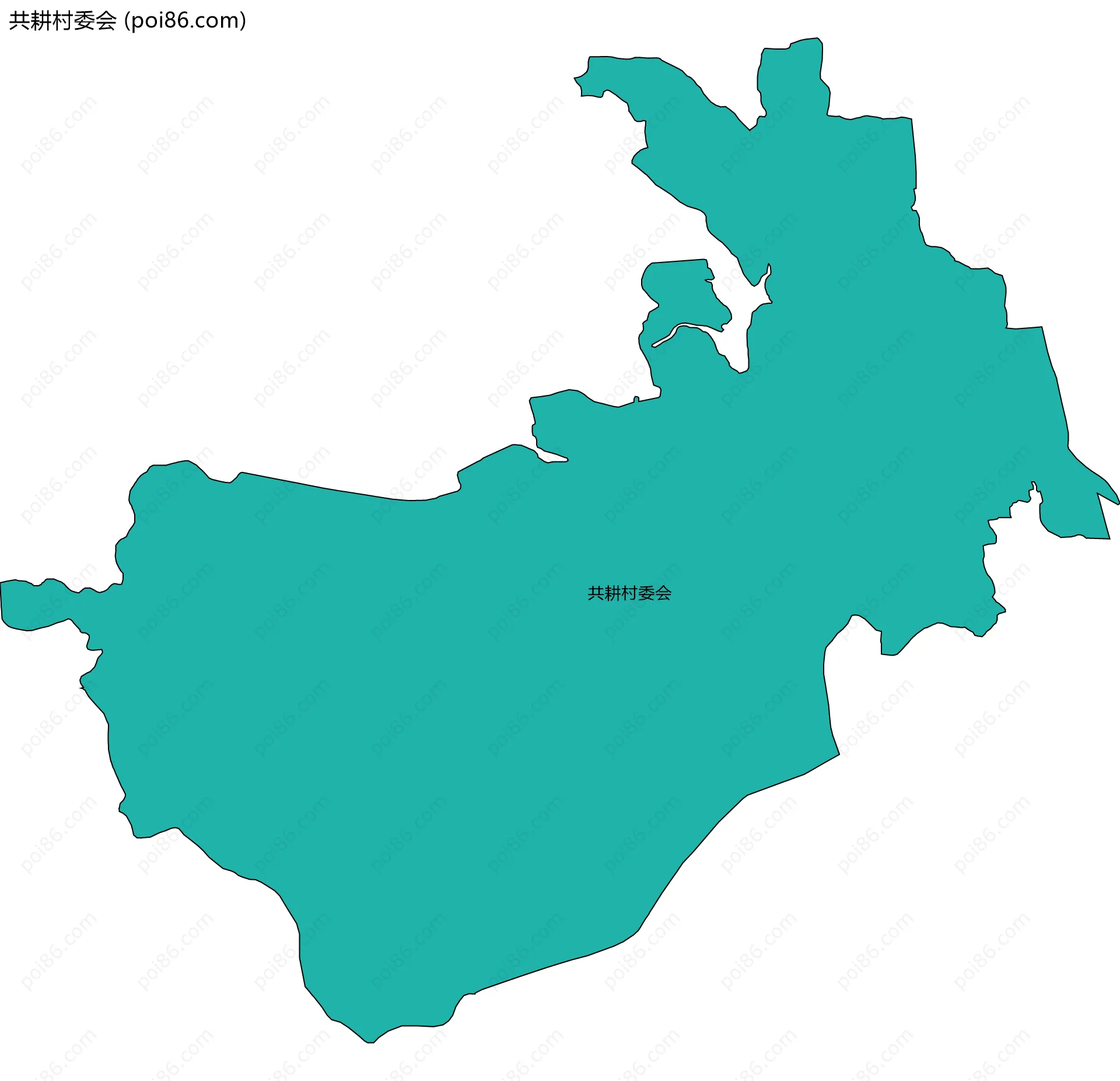 共耕村委会边界地图