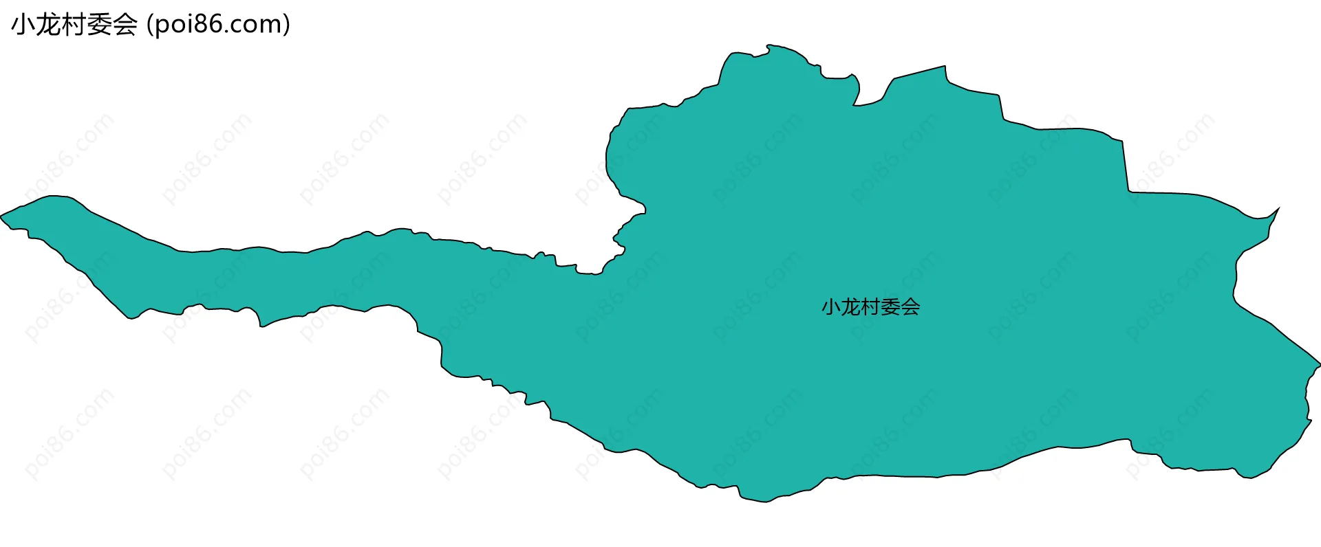 小龙村委会边界地图