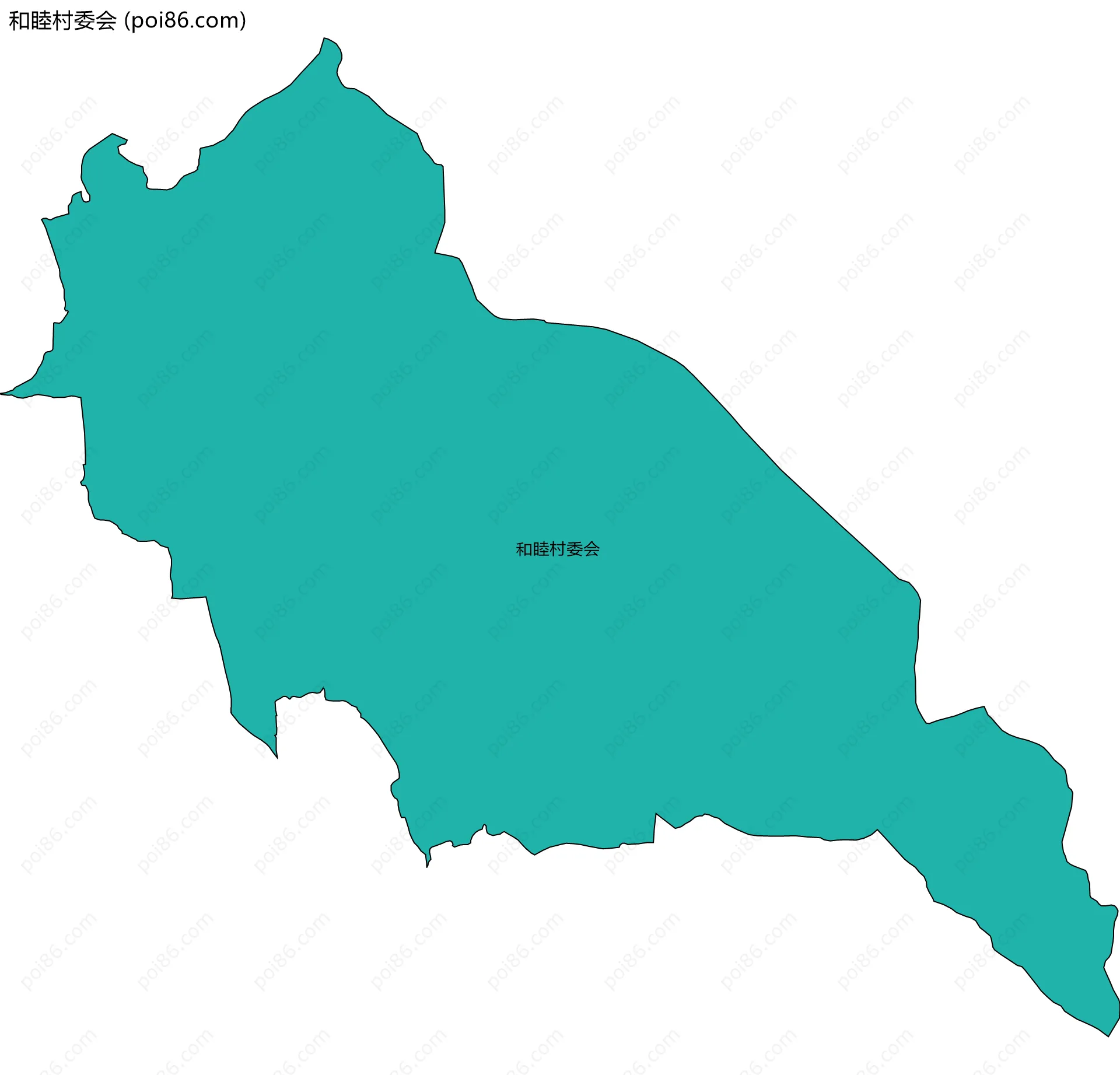 和睦村委会边界地图