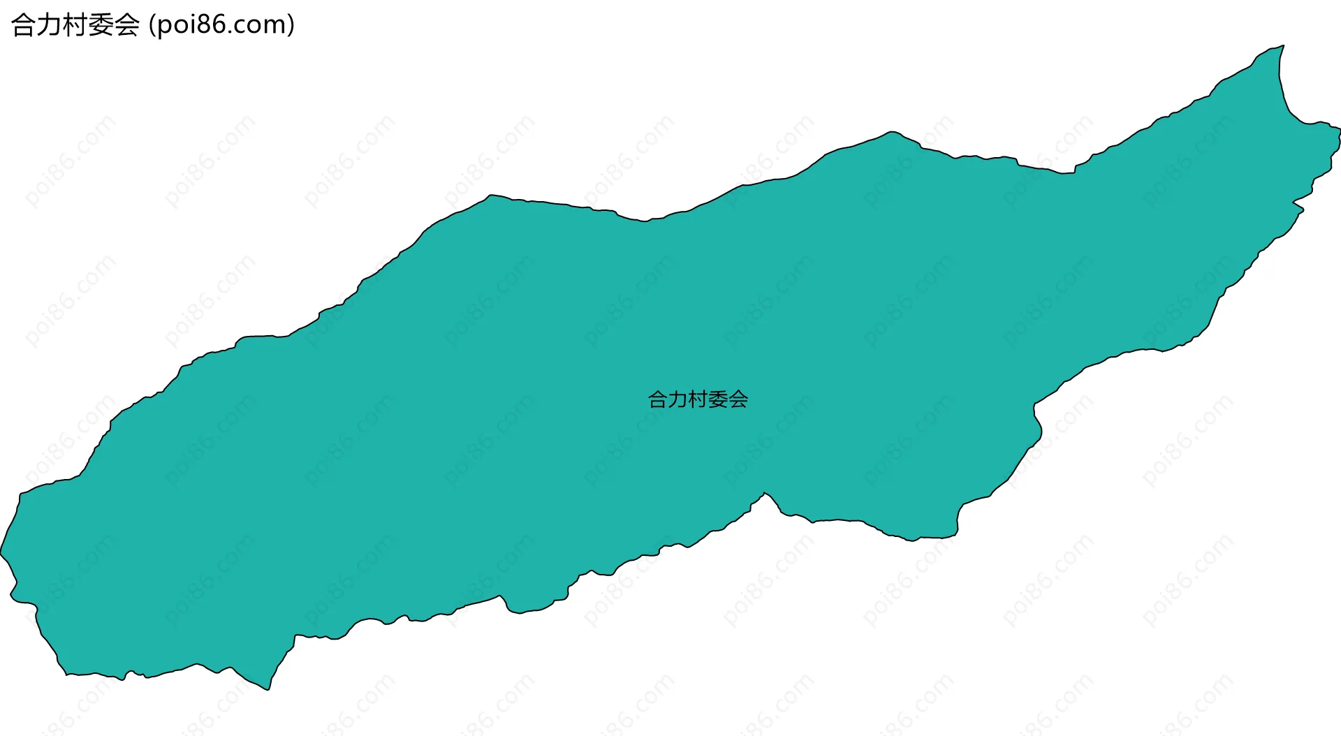 合力村委会边界地图