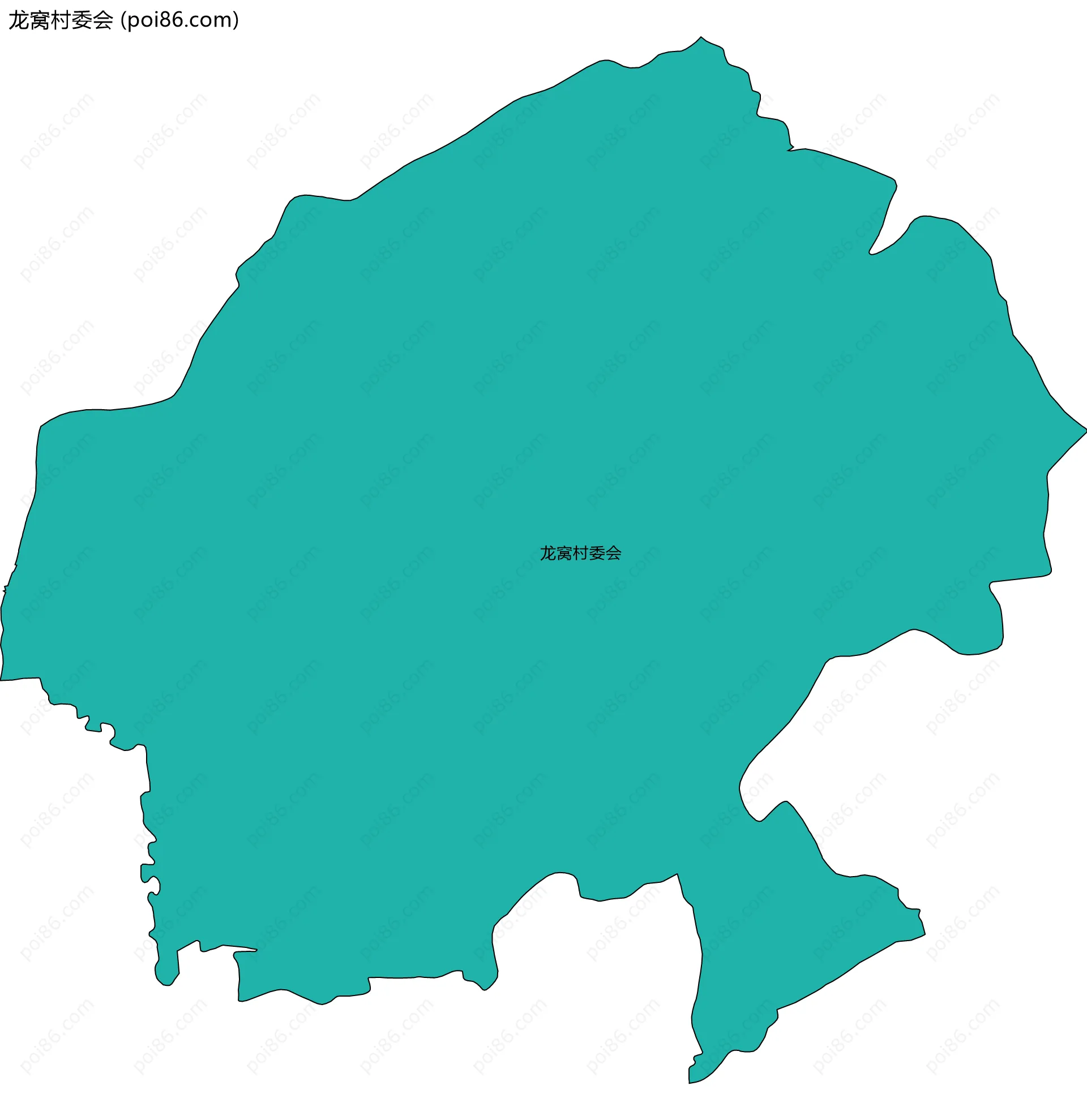 龙窝村委会边界地图
