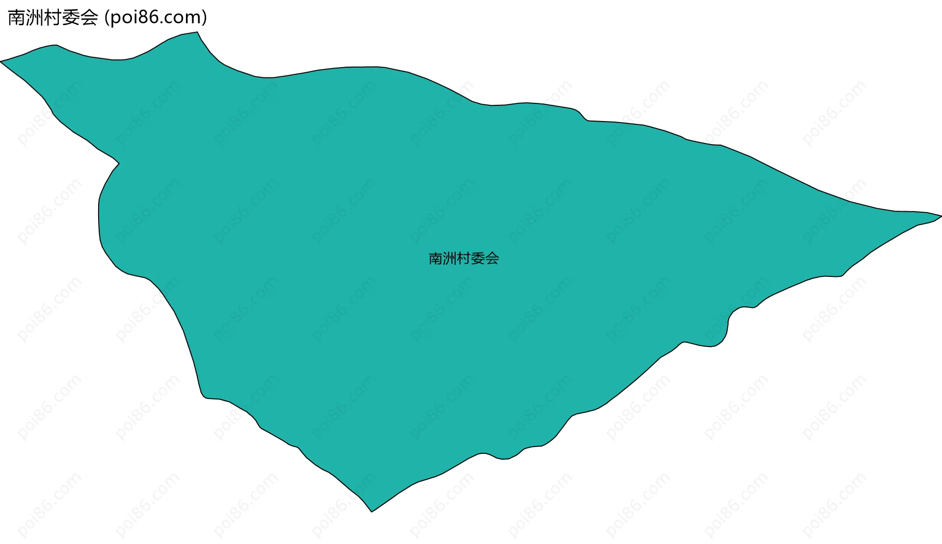 南洲村委会边界地图
