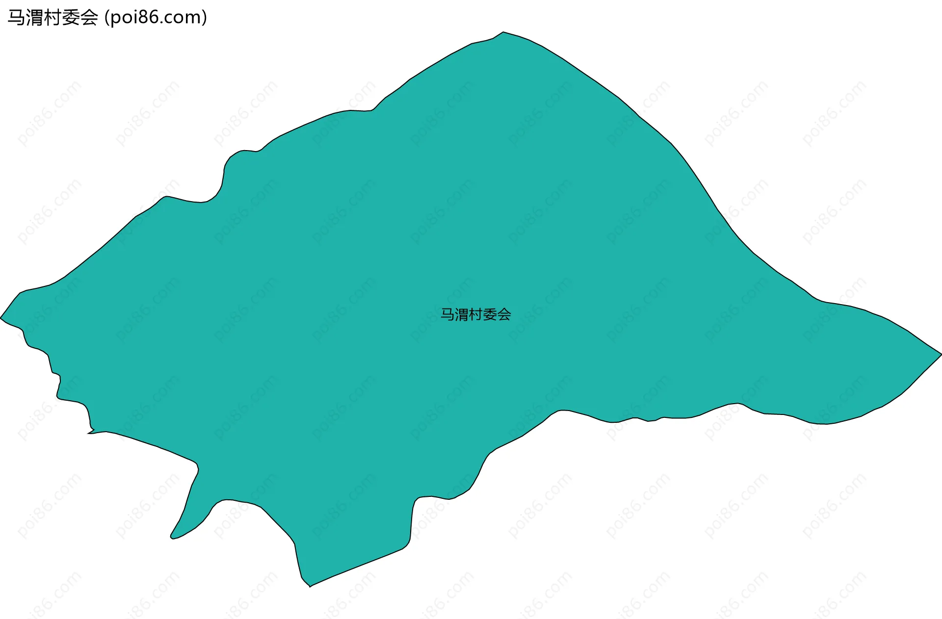 马渭村委会边界地图