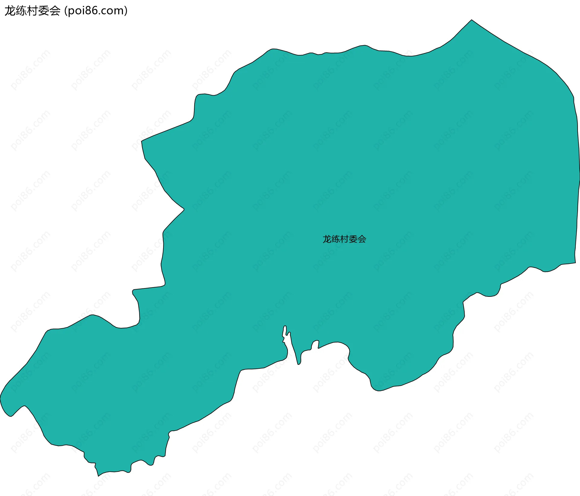 龙练村委会边界地图