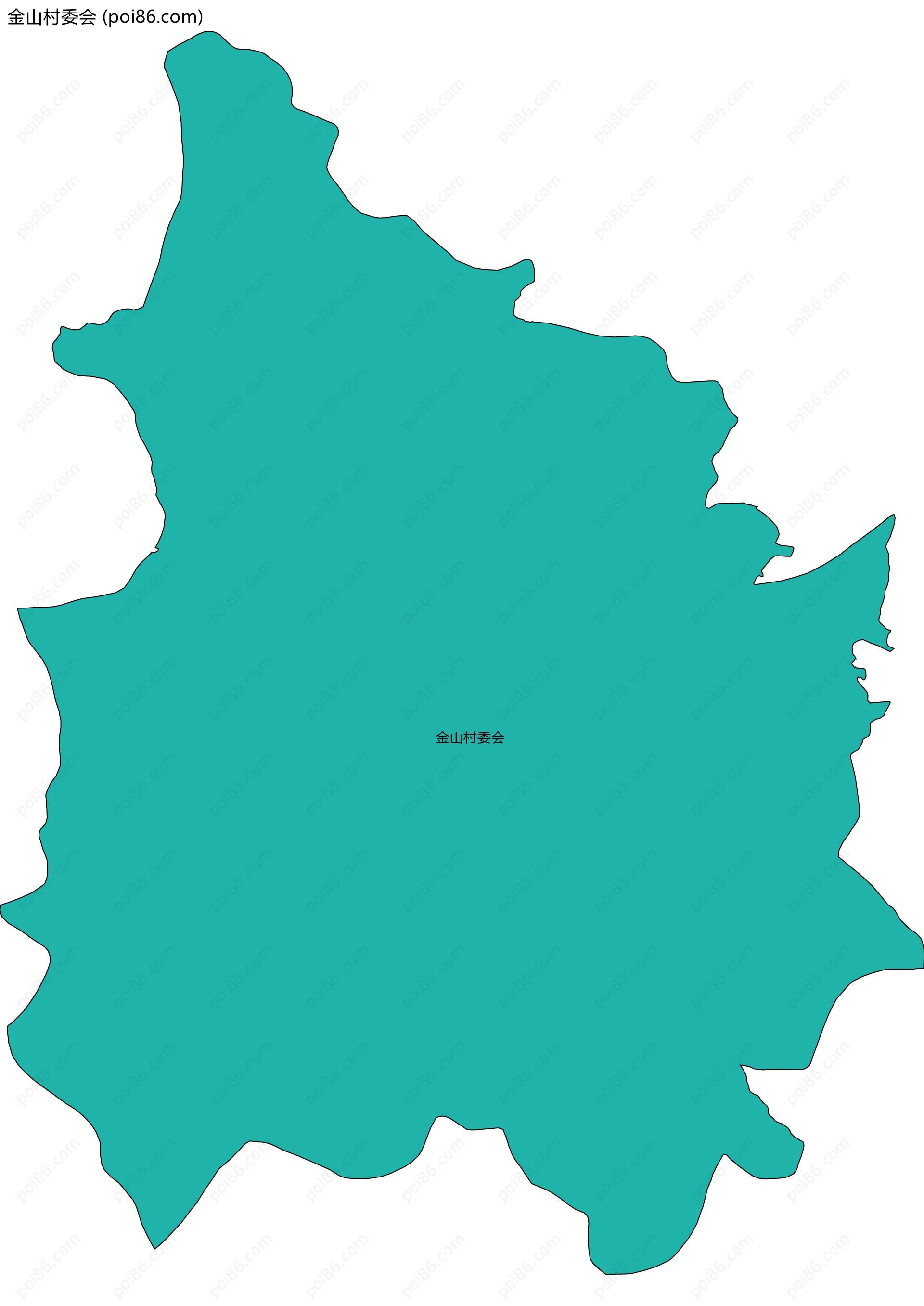 金山村委会边界地图