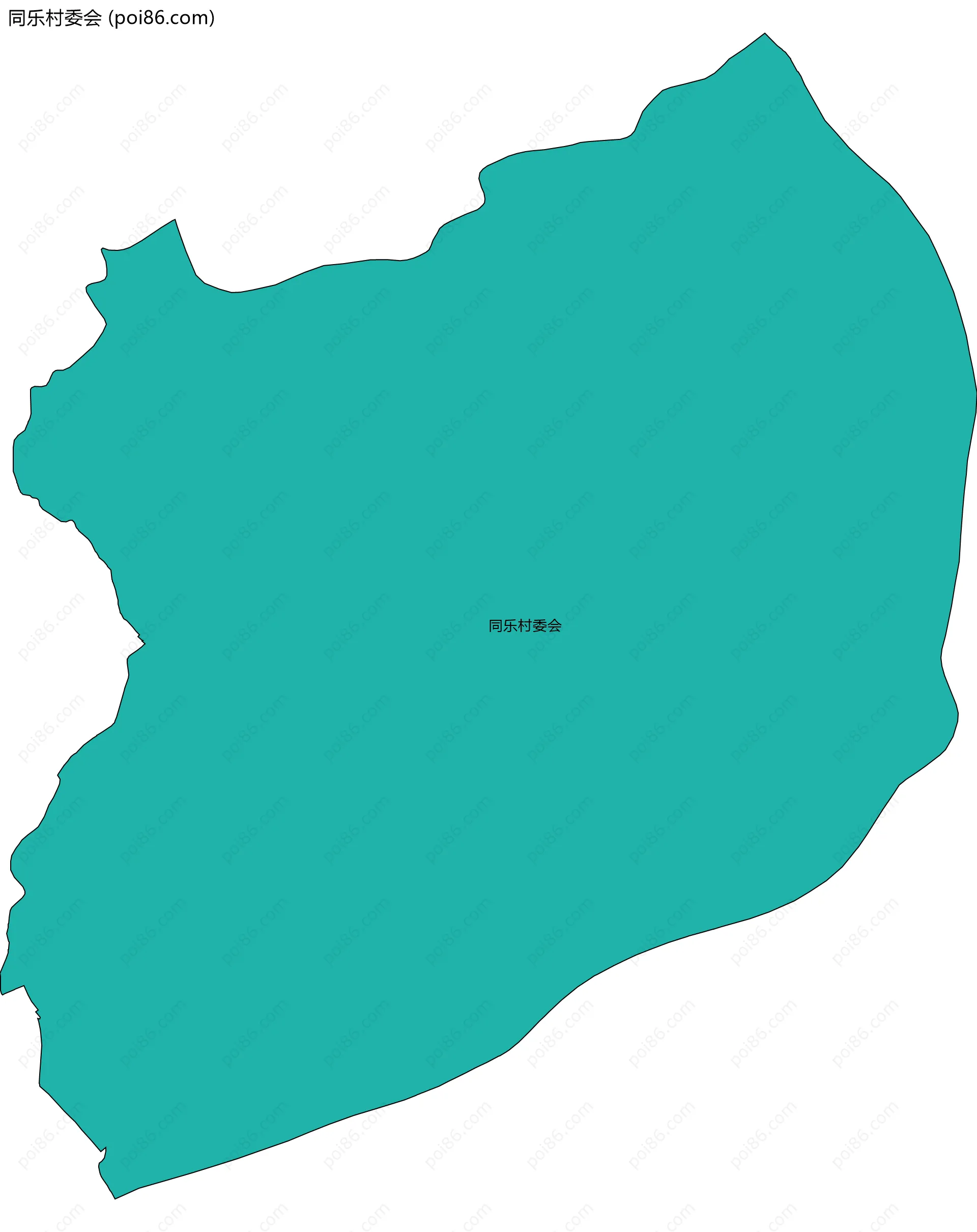 同乐村委会边界地图