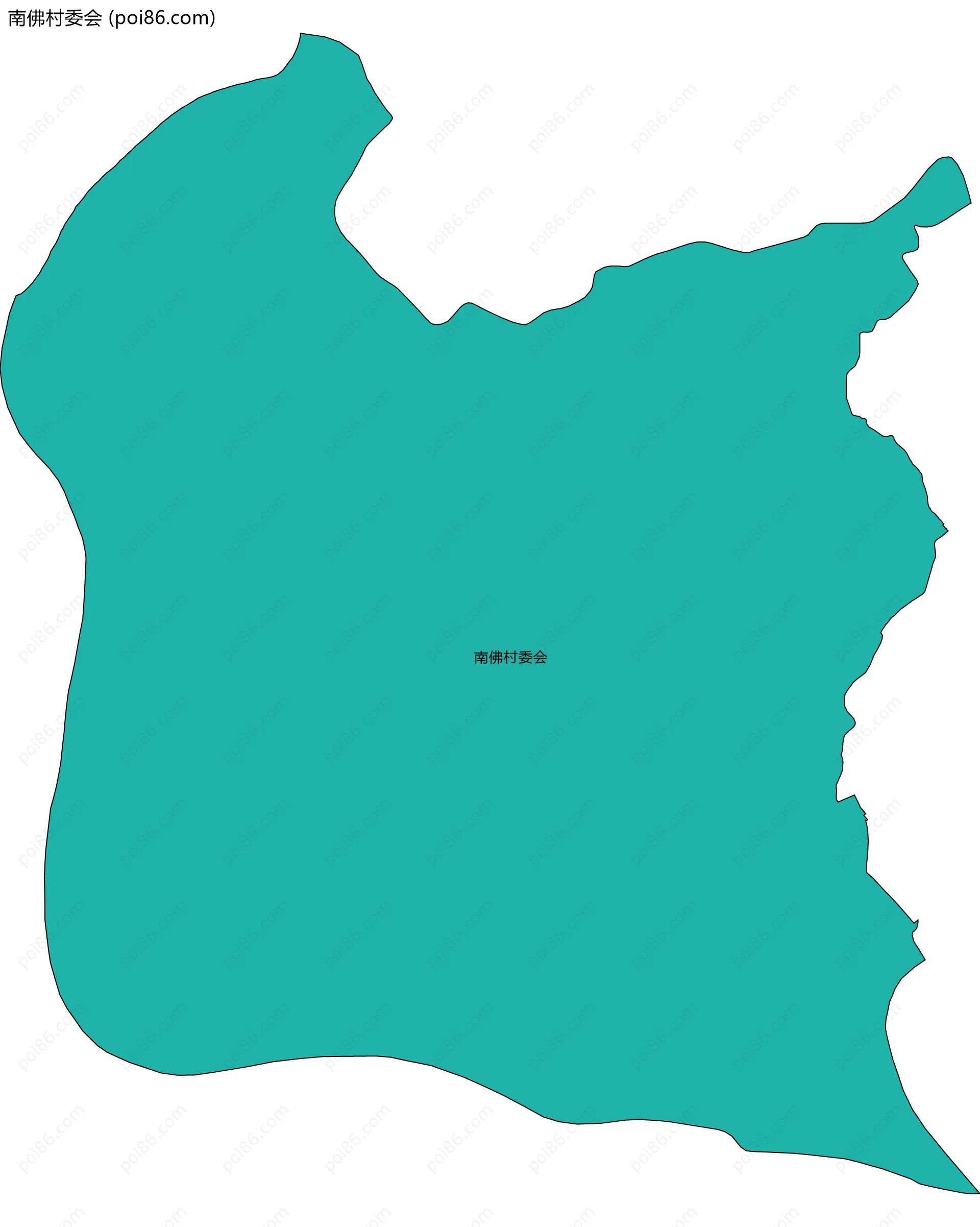 南佛村委会边界地图