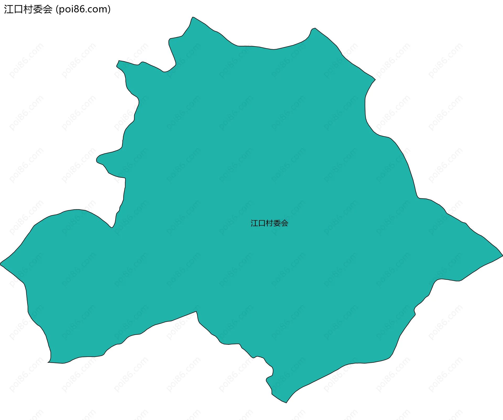 江口村委会边界地图
