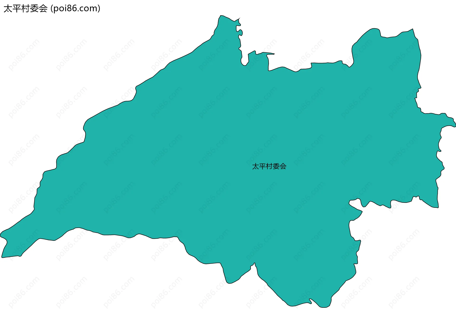 太平村委会边界地图