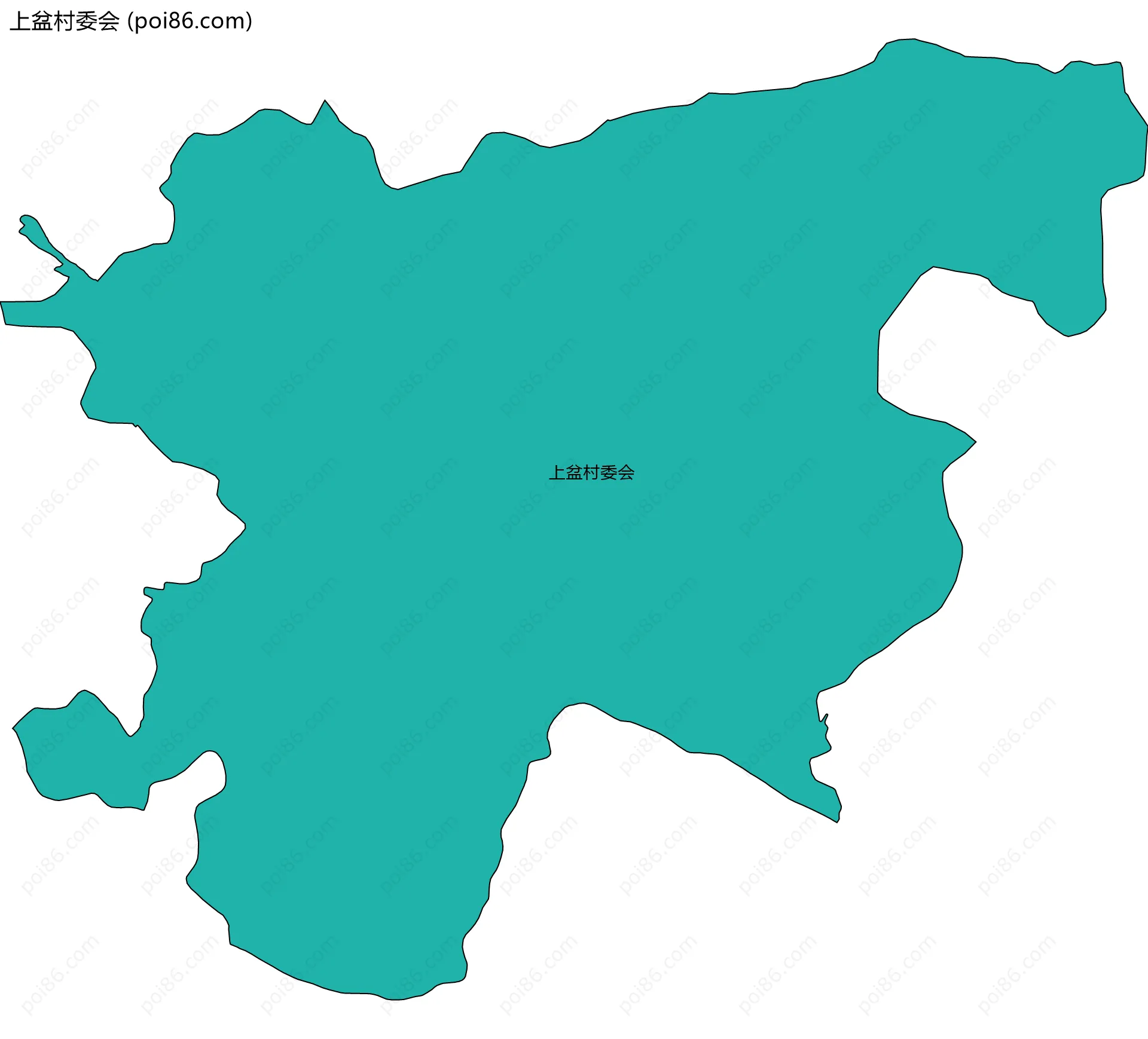 上盆村委会边界地图