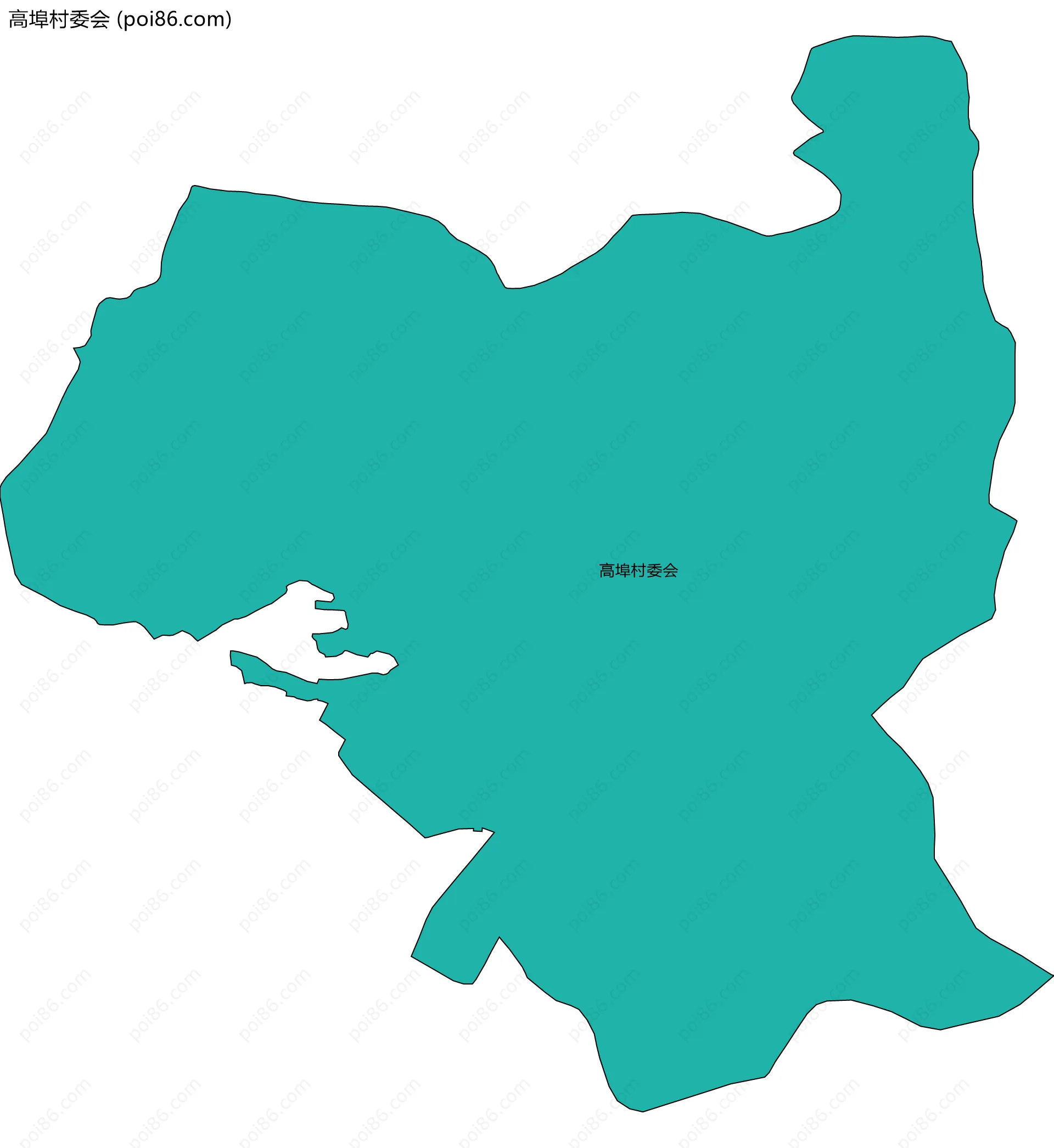 高埠村委会边界地图