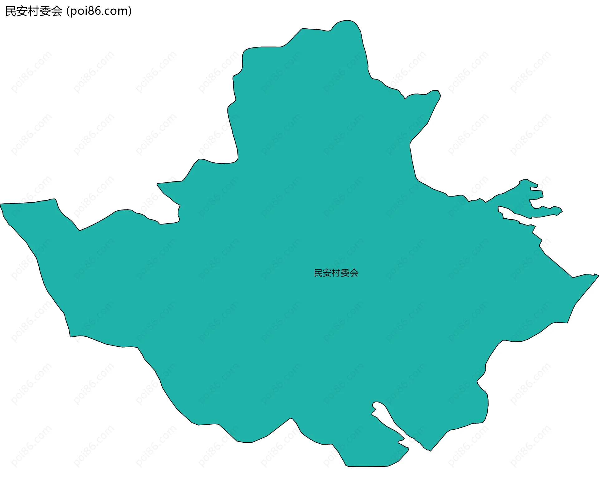 民安村委会边界地图