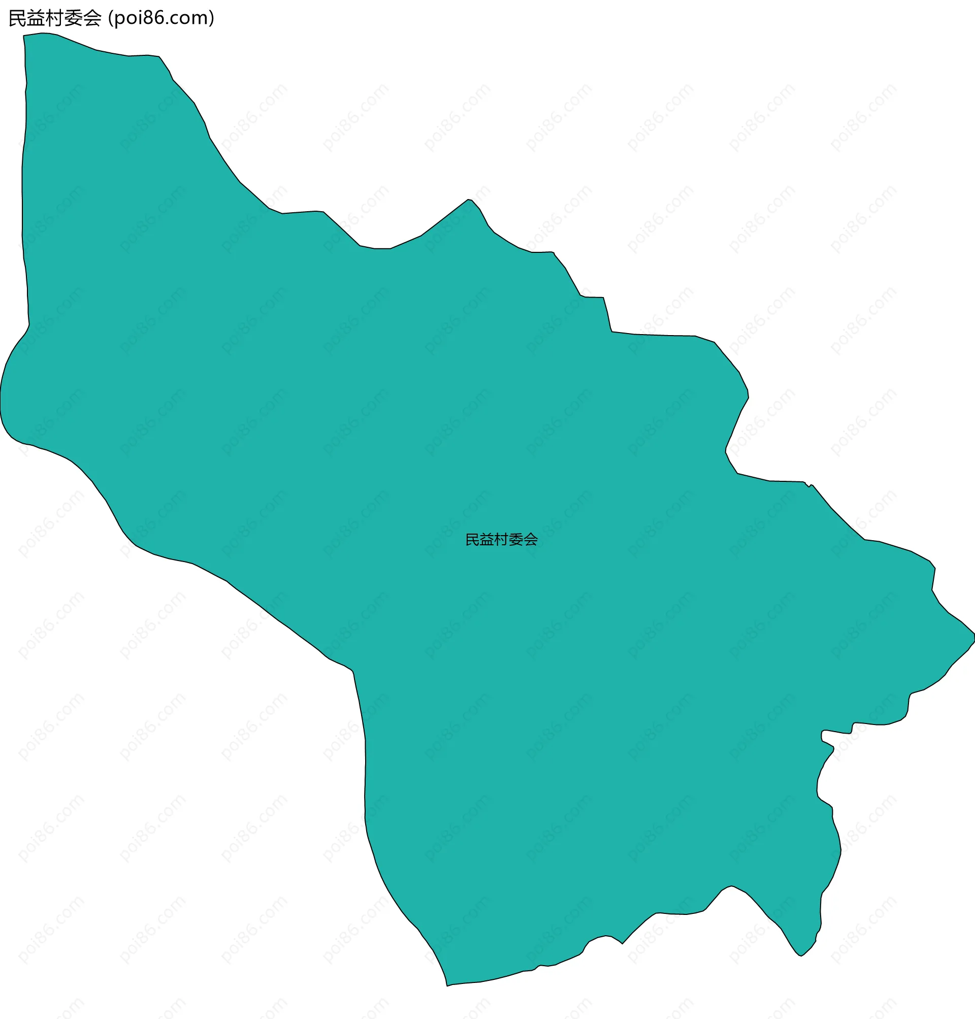 民益村委会边界地图