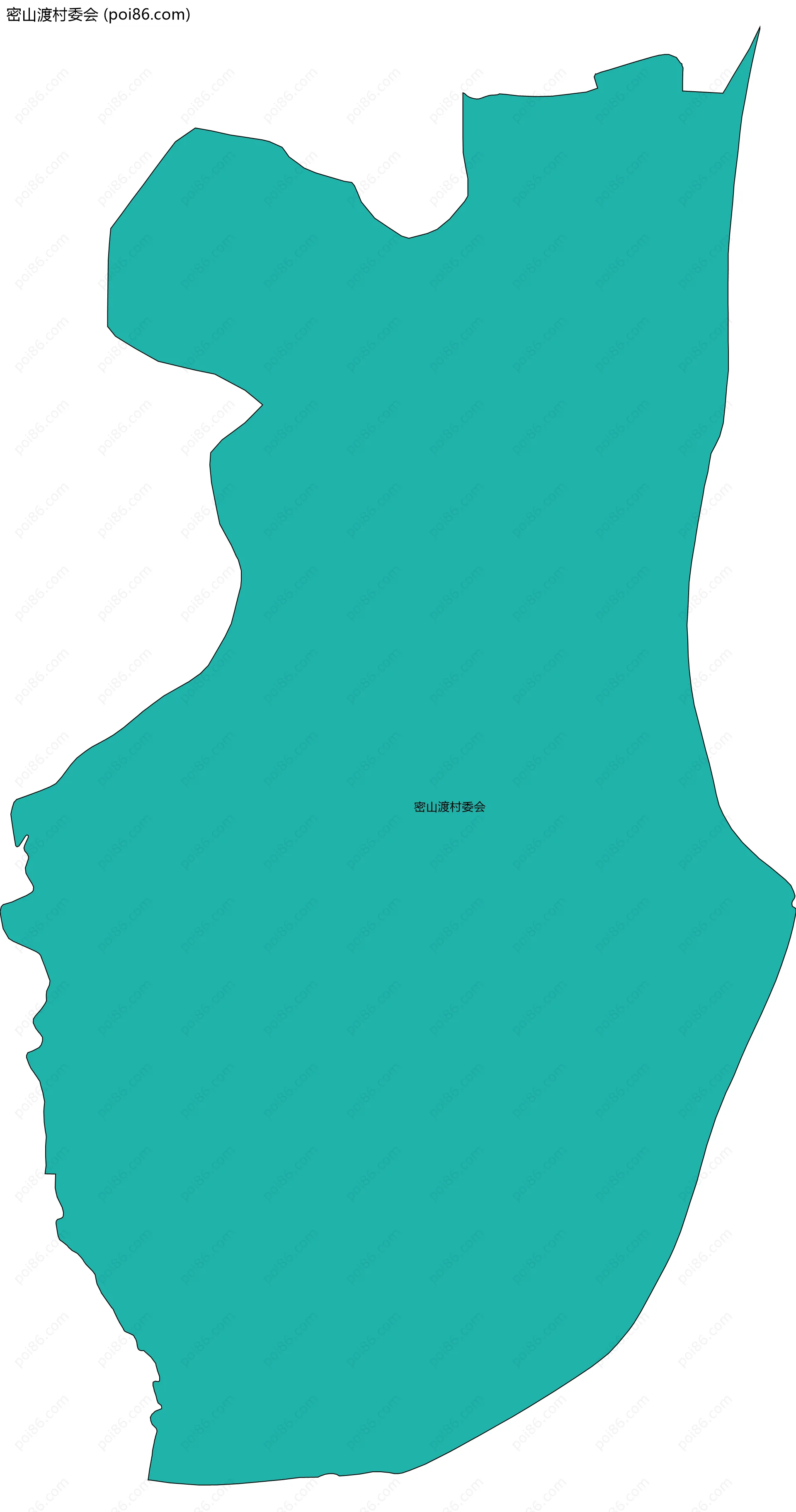 密山渡村委会边界地图