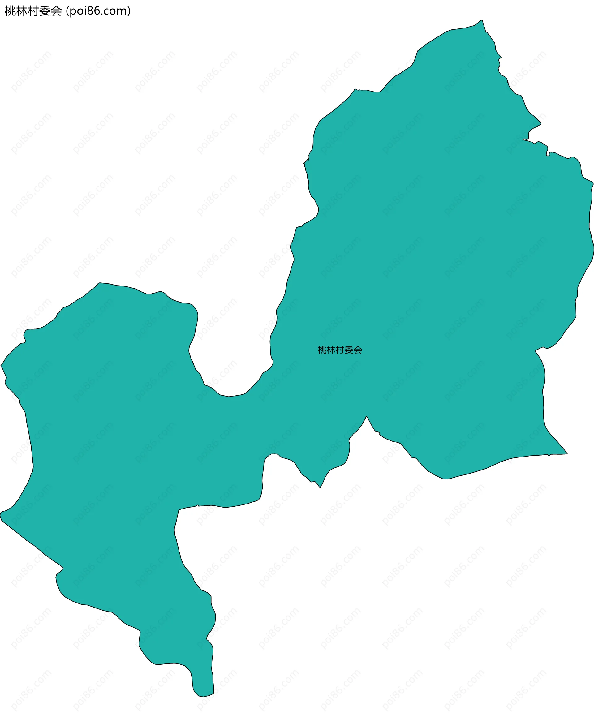 桃林村委会边界地图