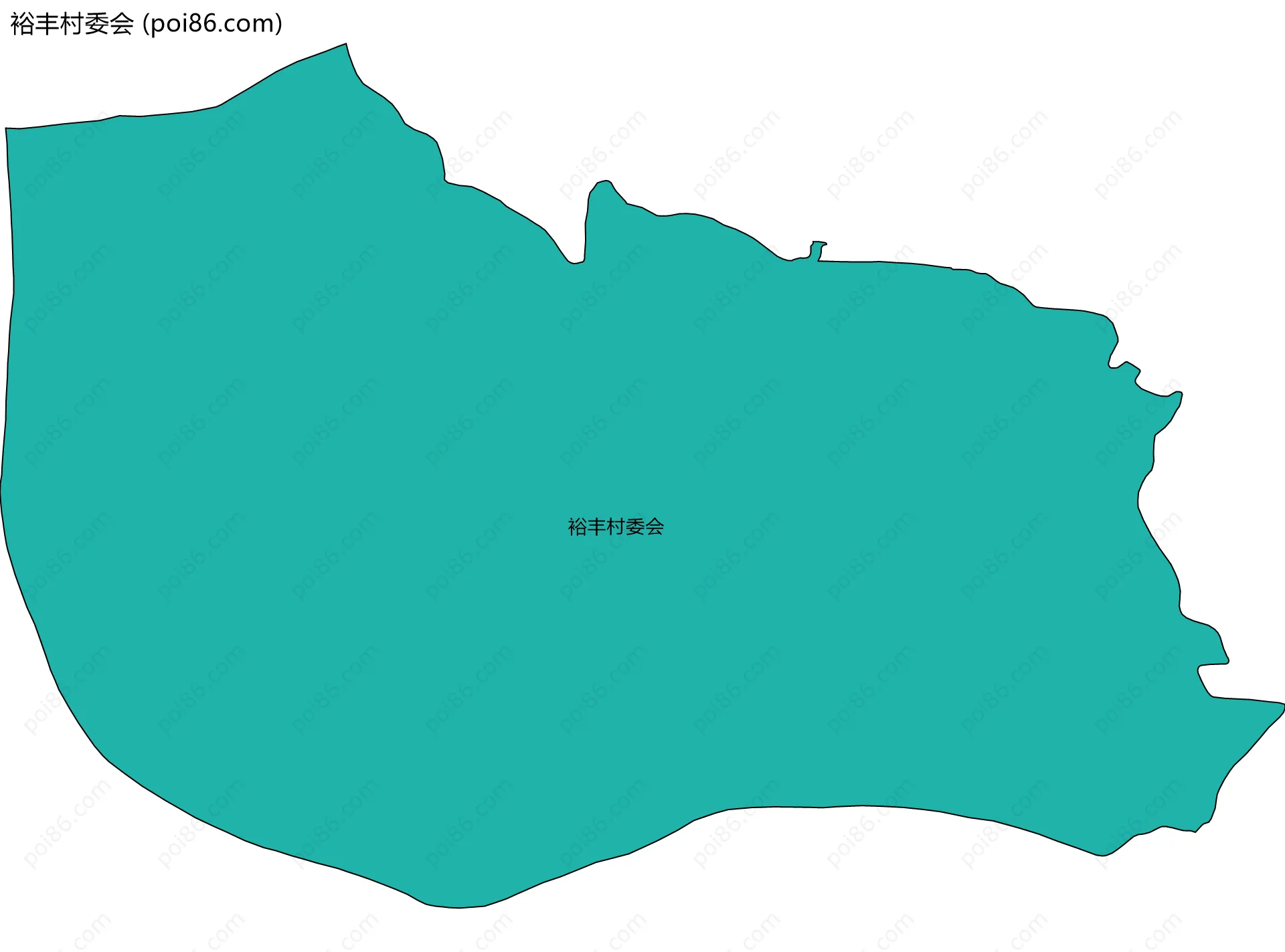 裕丰村委会边界地图