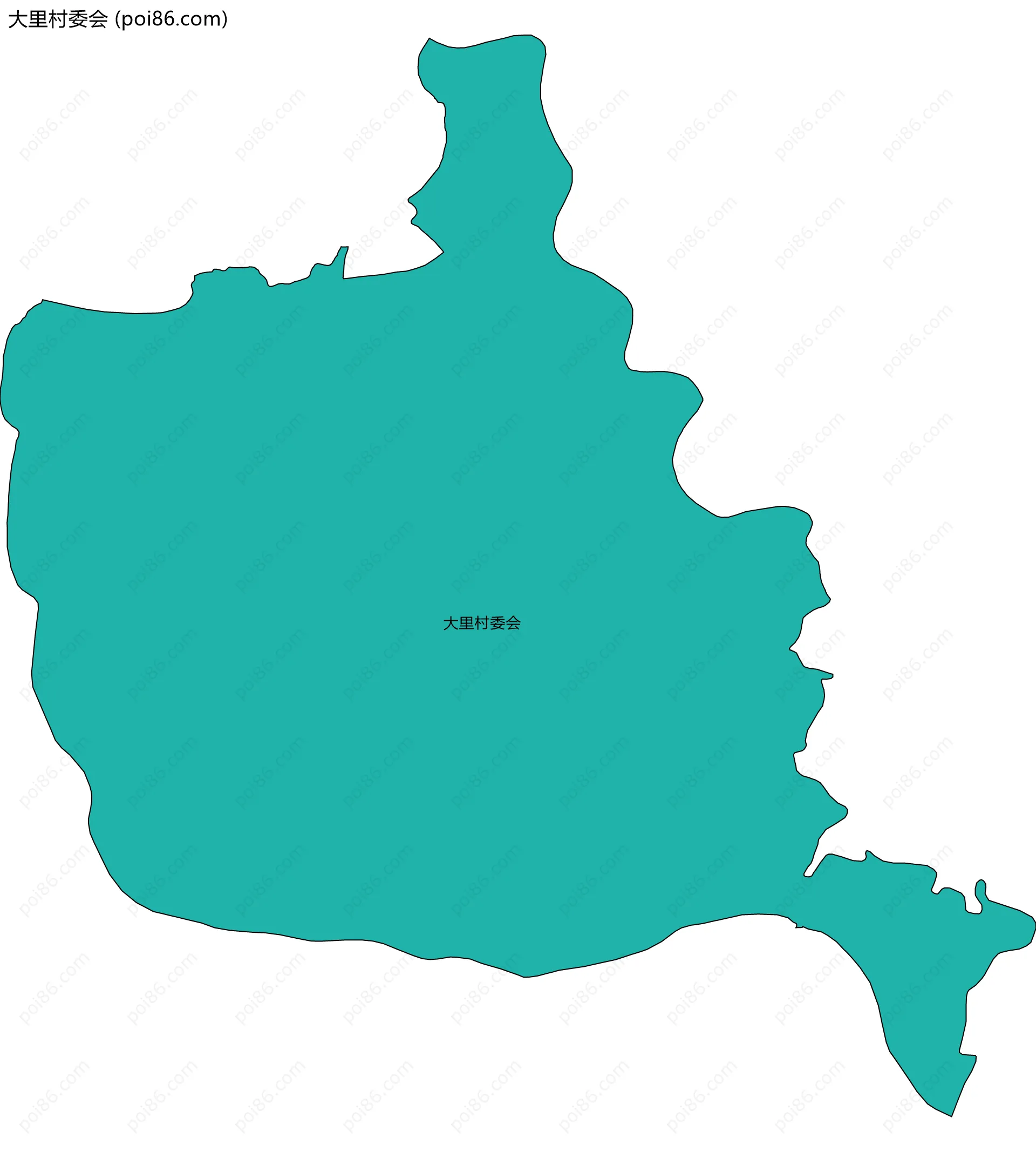 大里村委会边界地图