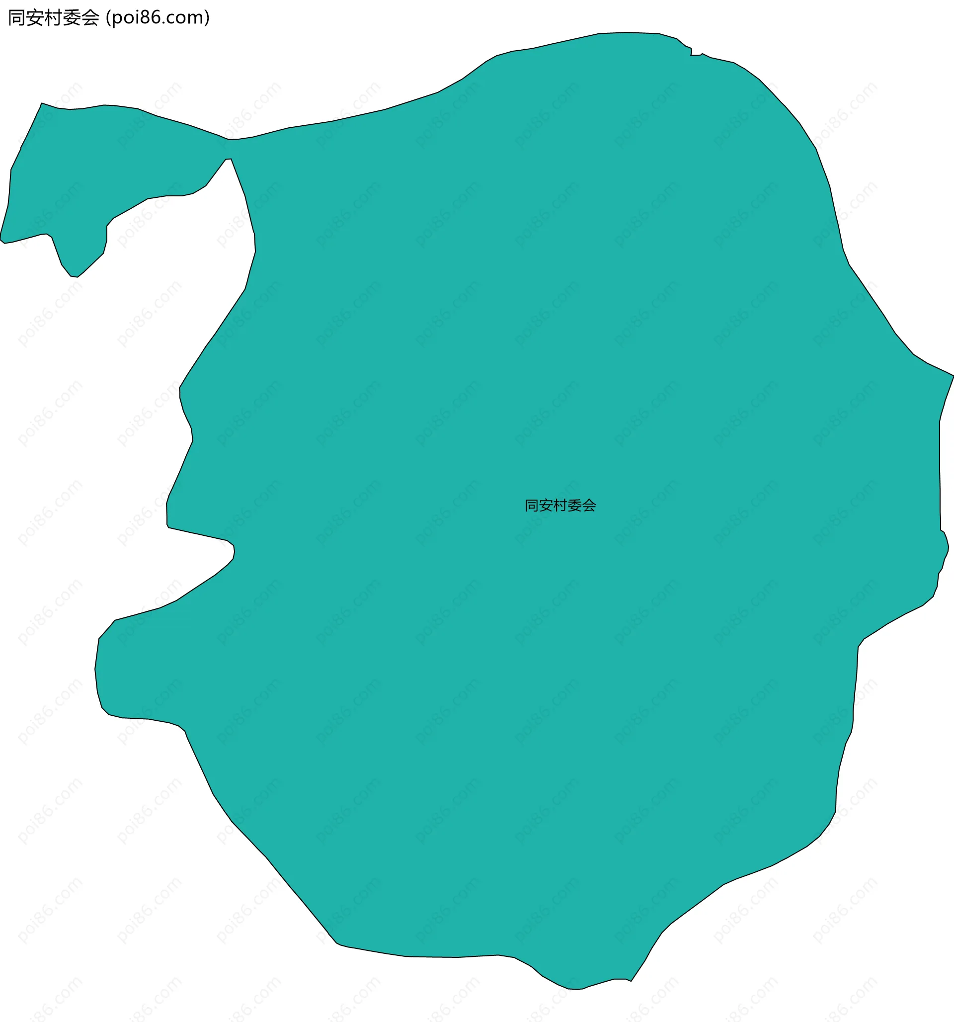 同安村委会边界地图