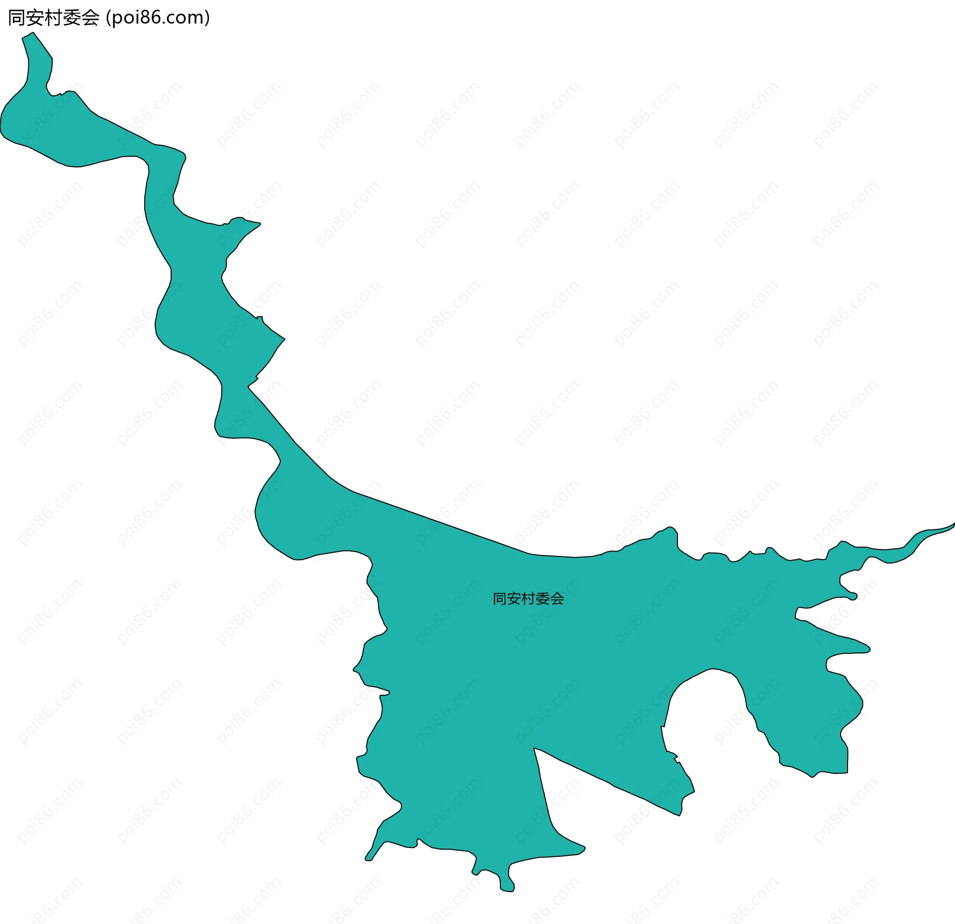 同安村委会边界地图