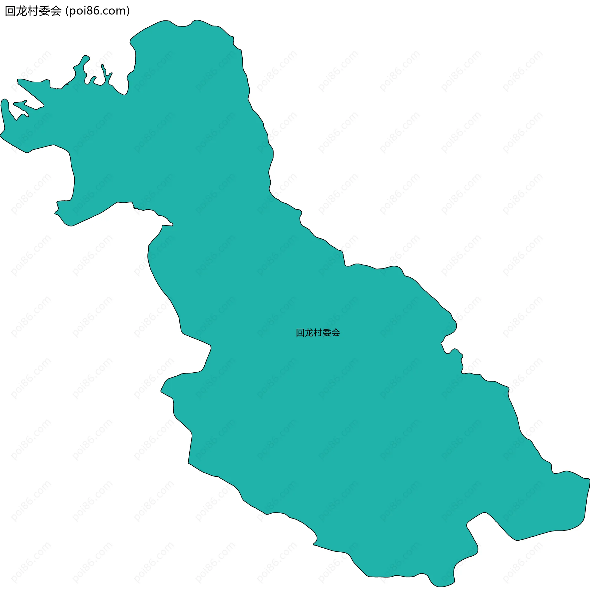 回龙村委会边界地图
