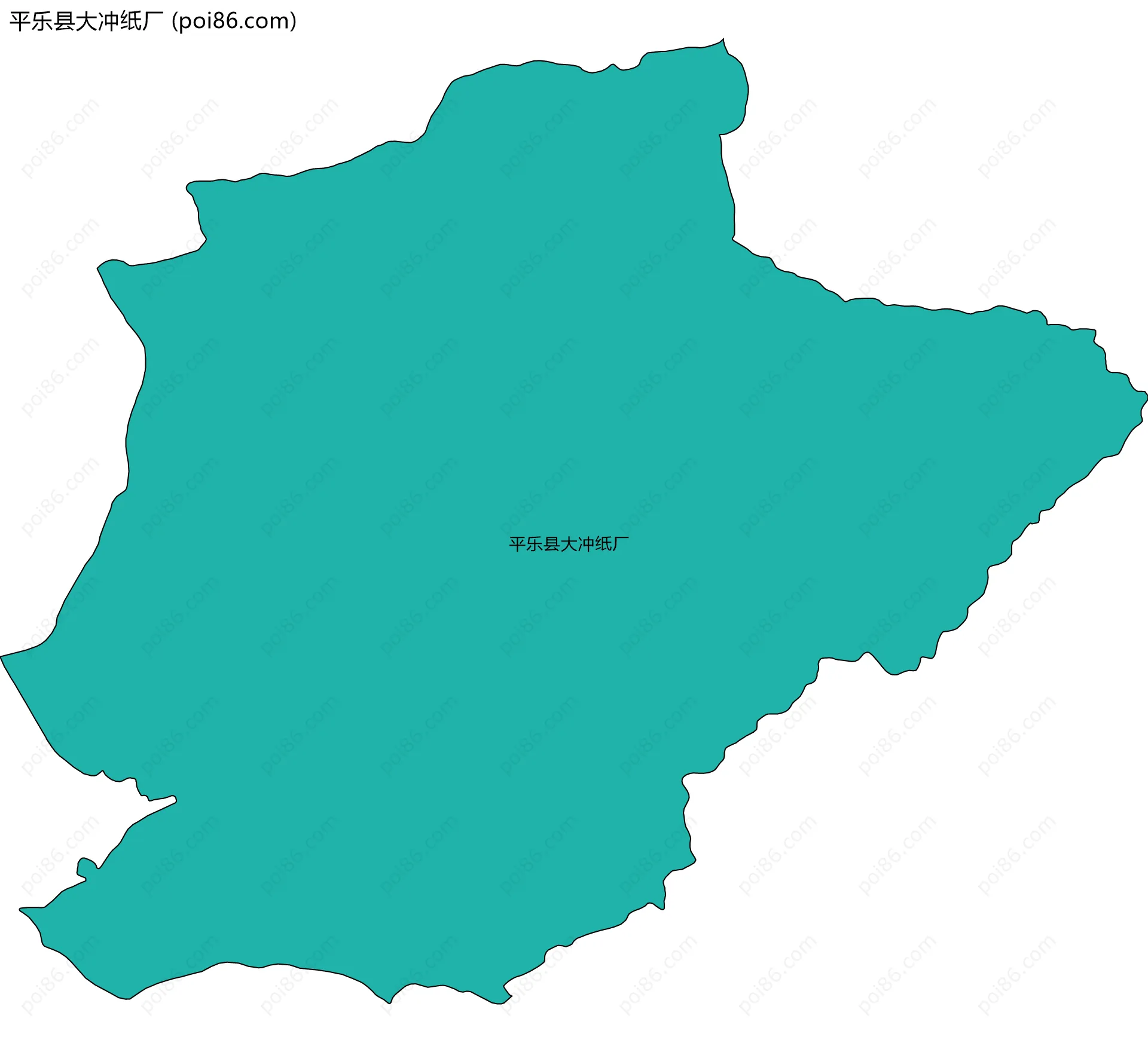 平乐县大冲纸厂边界地图