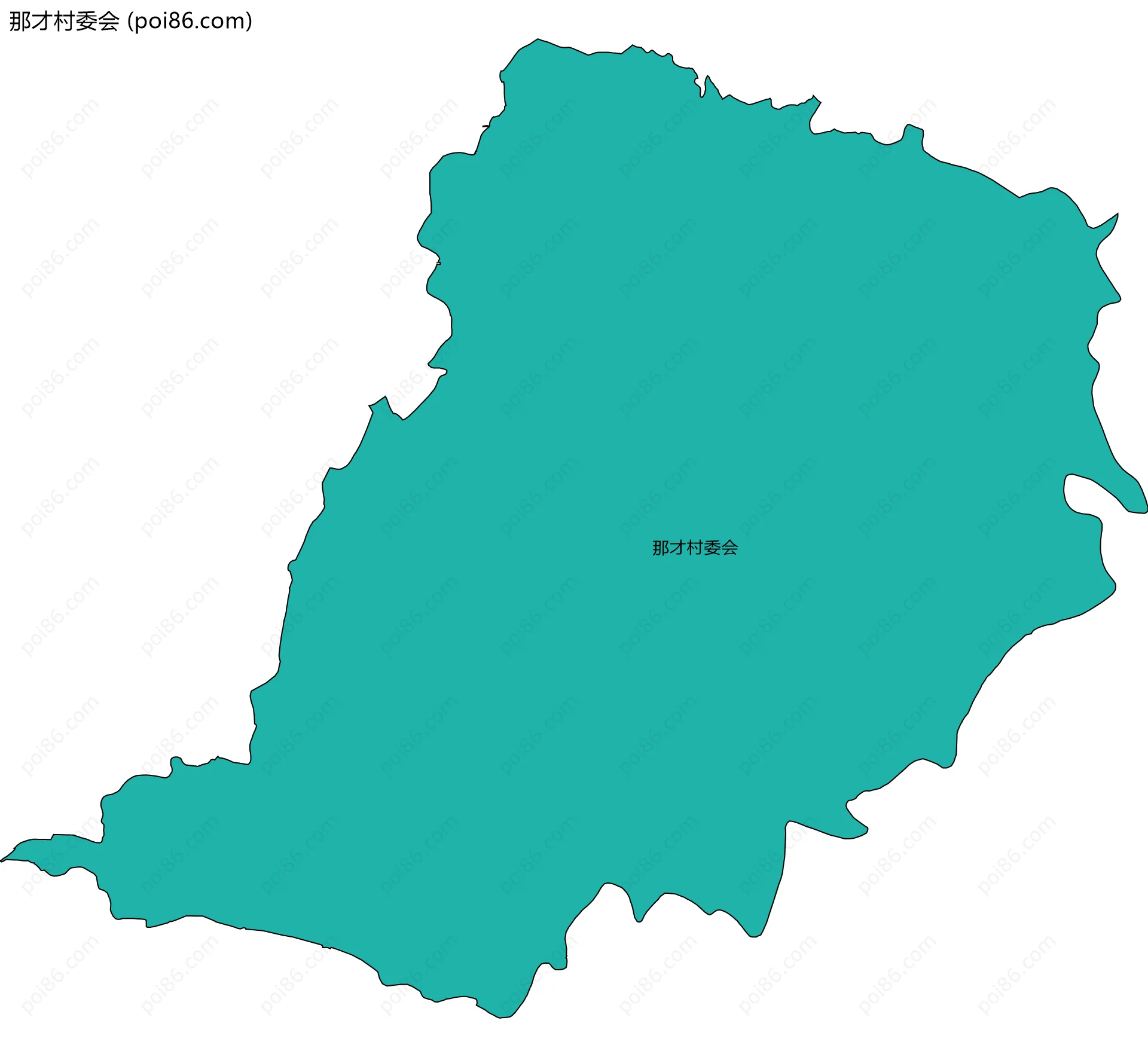 那才村委会边界地图