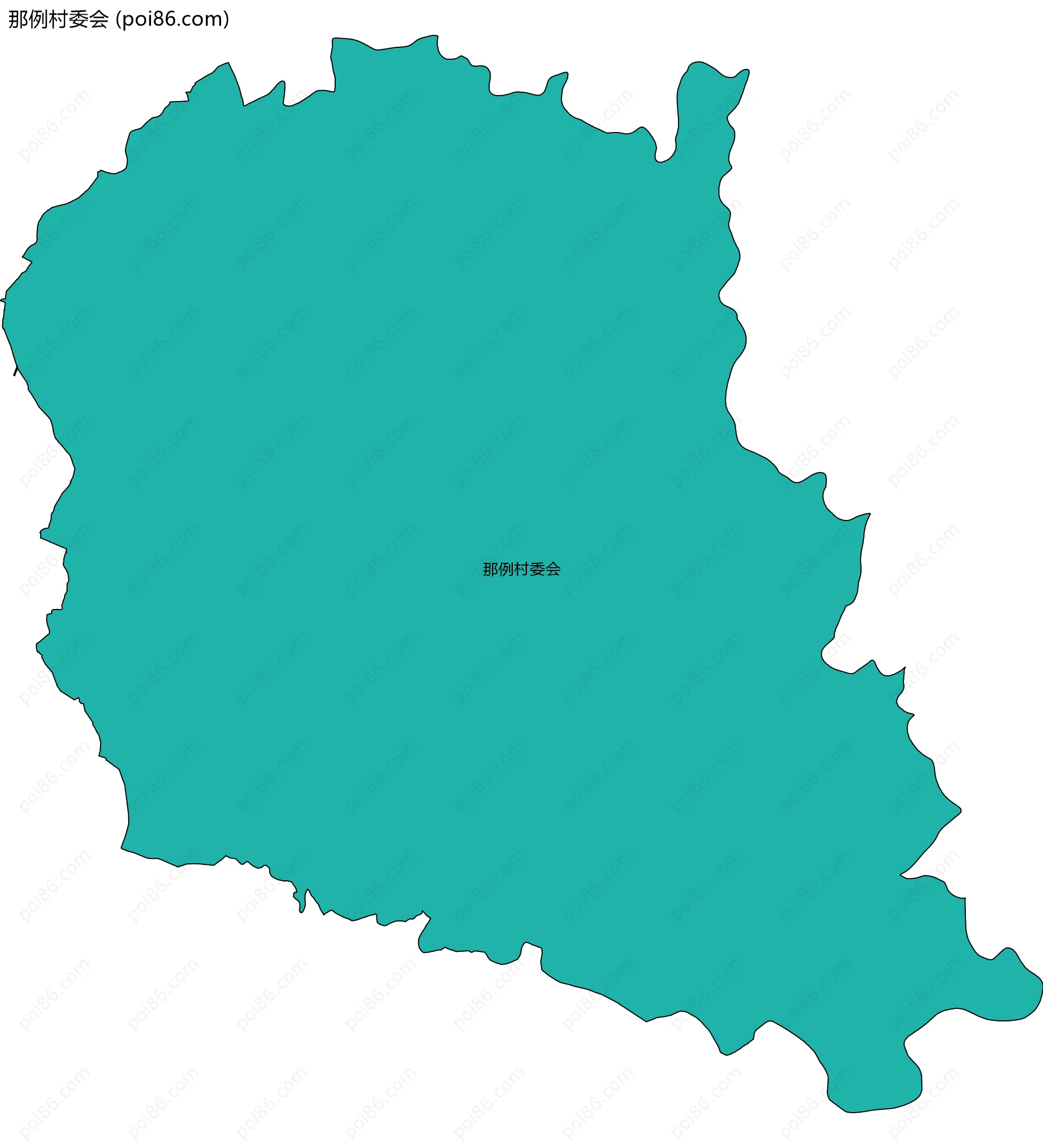 那例村委会边界地图