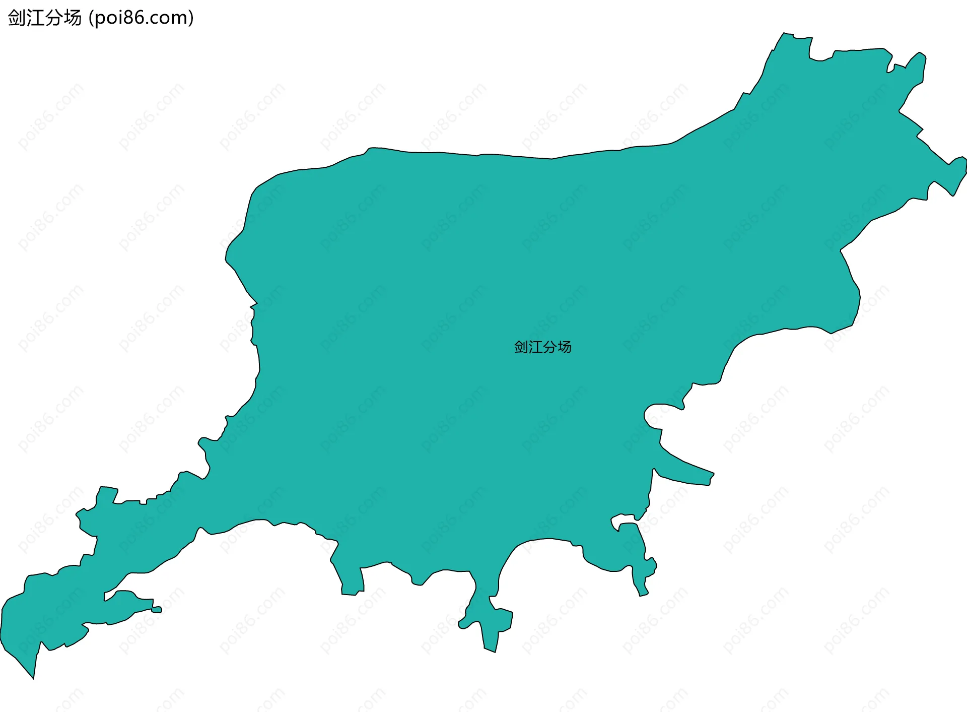 剑江分场边界地图