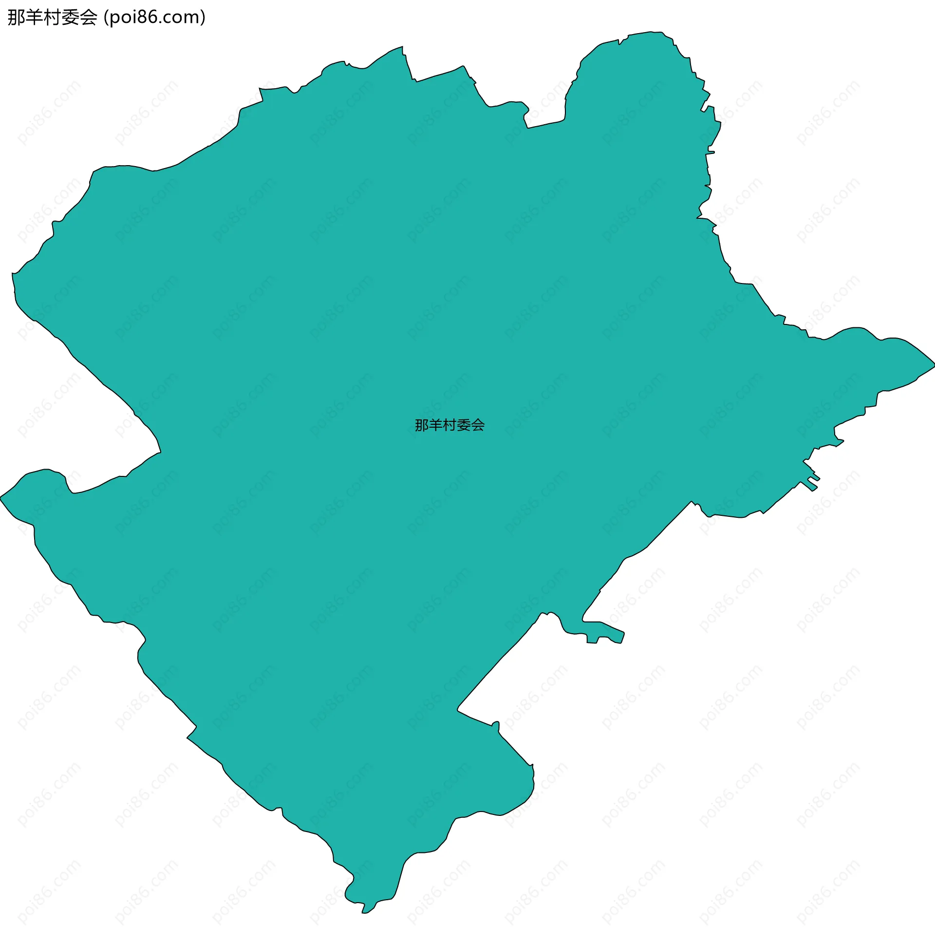 那羊村委会边界地图