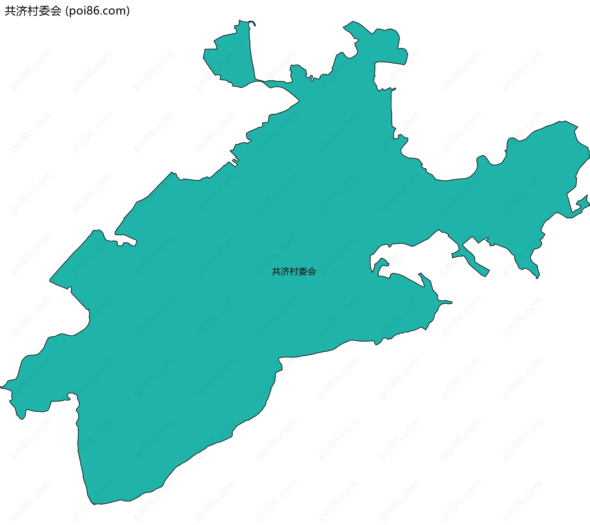 共济村委会边界地图