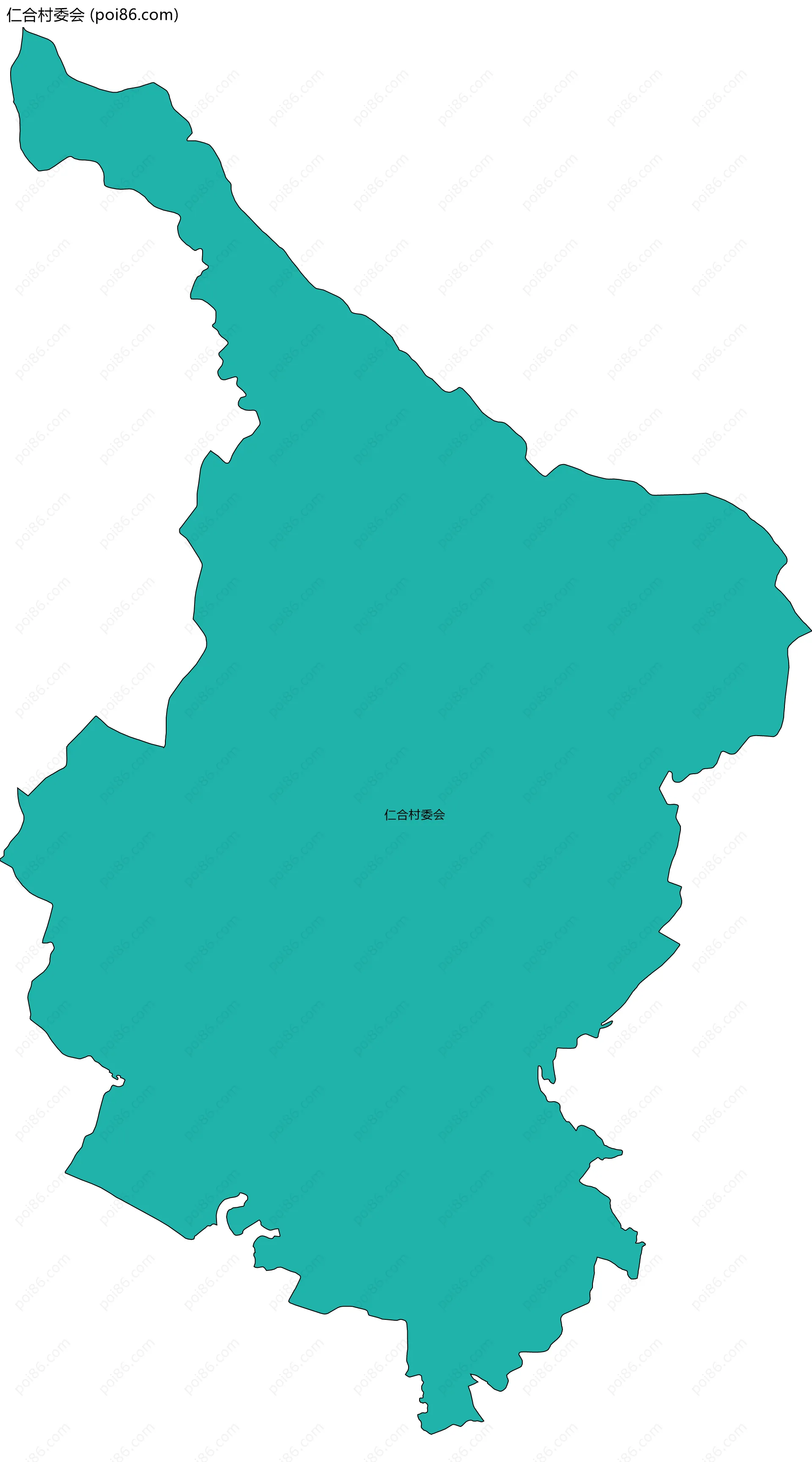 仁合村委会边界地图