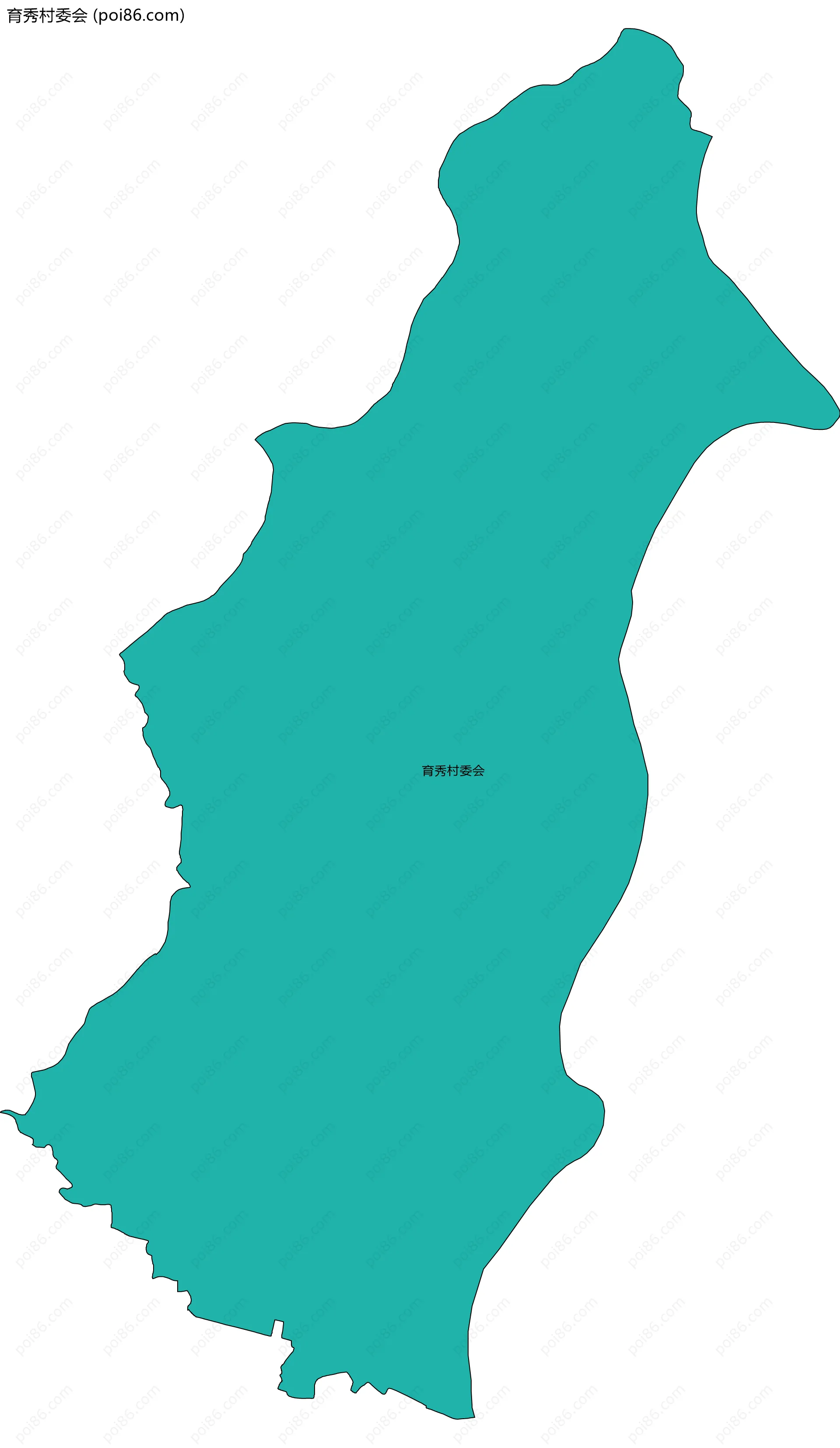 育秀村委会边界地图
