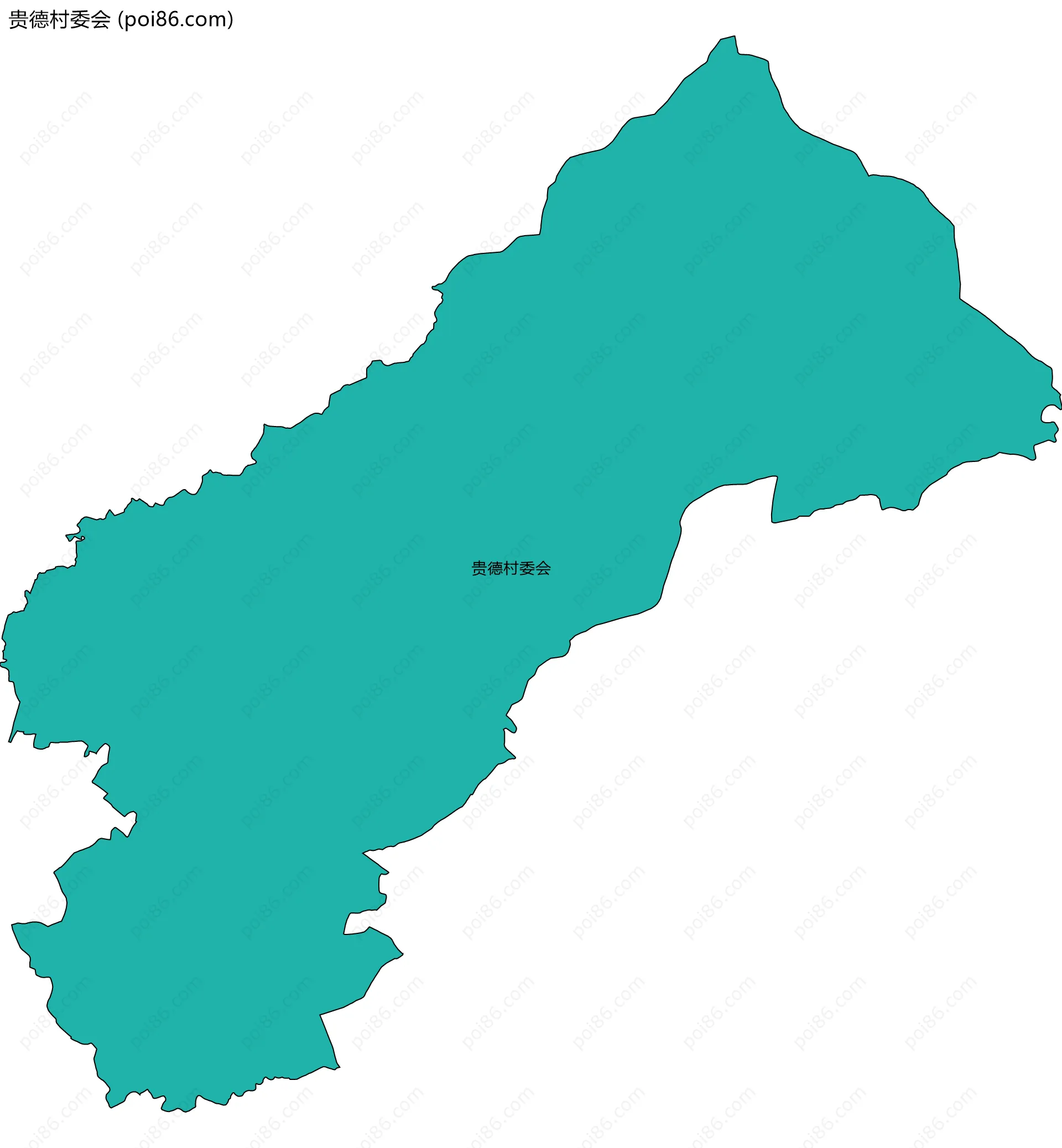 贵德村委会边界地图