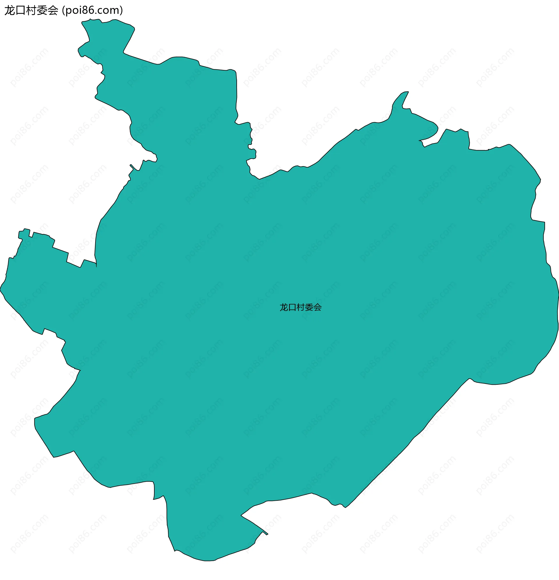 龙口村委会边界地图