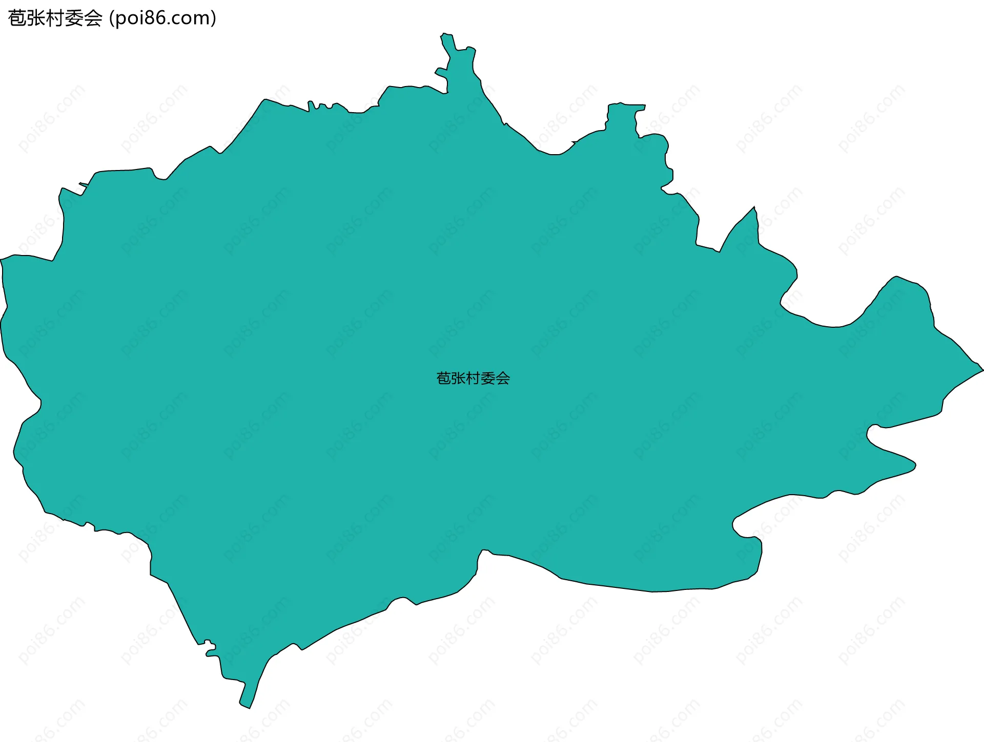 苞张村委会边界地图