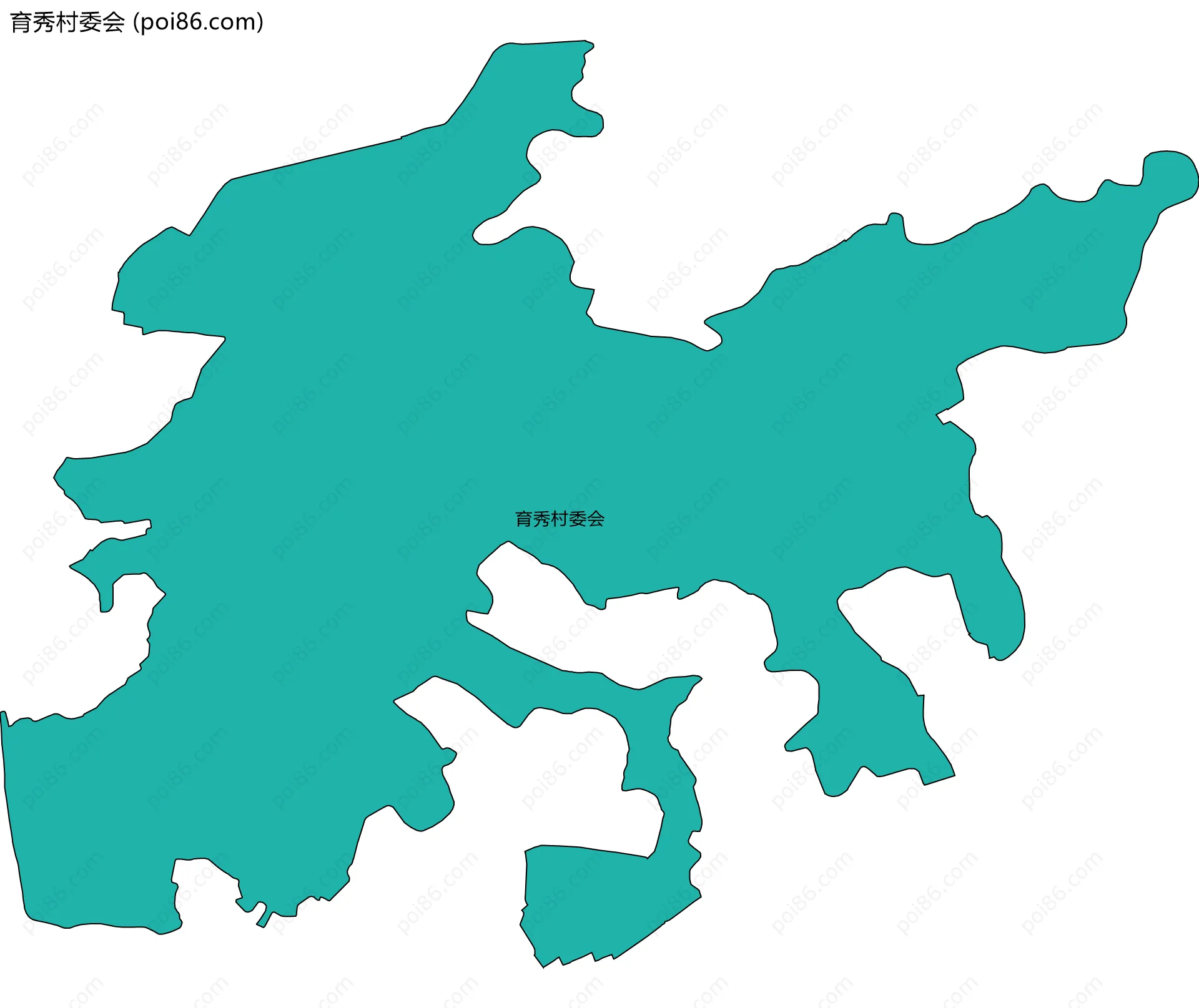 育秀村委会边界地图