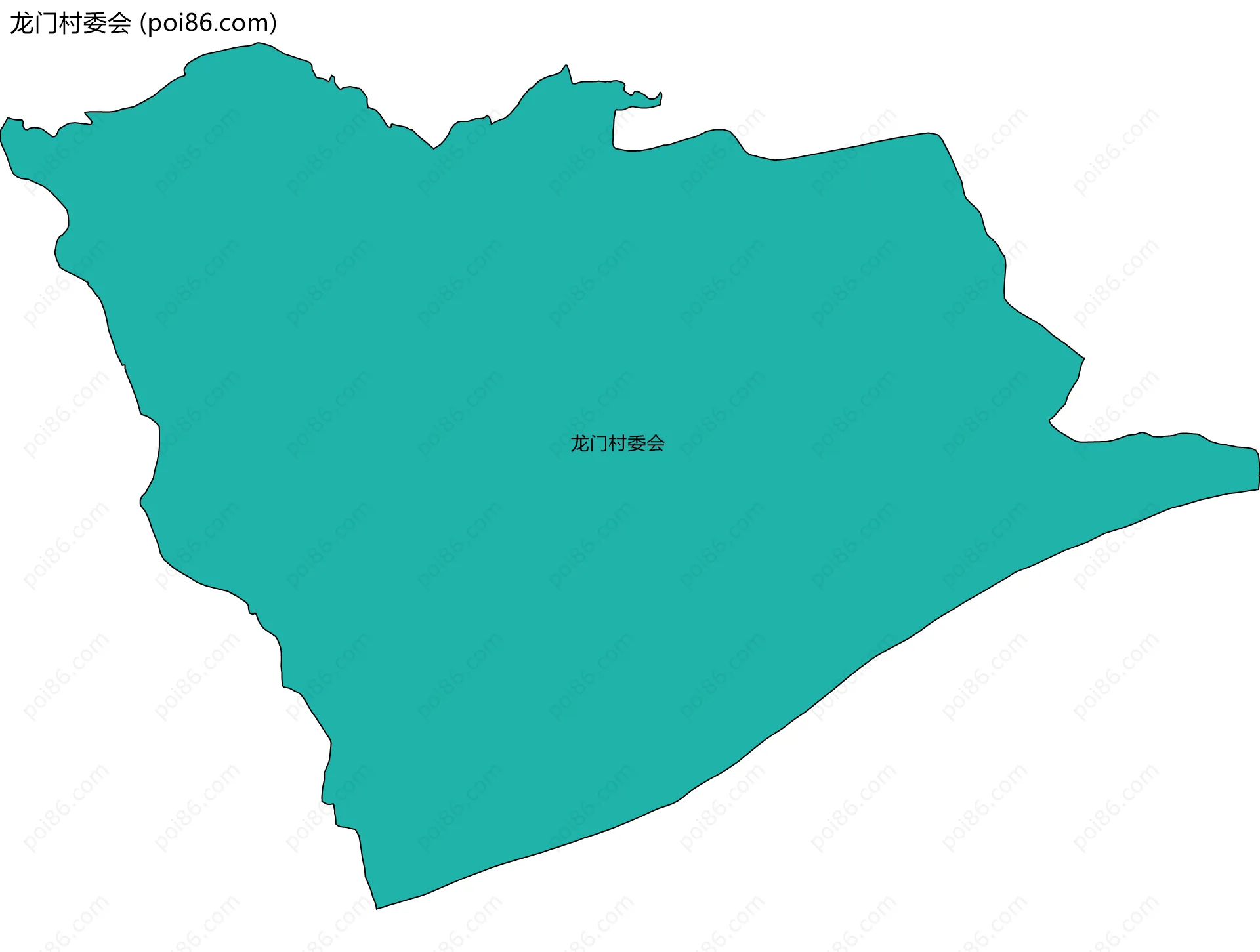龙门村委会边界地图