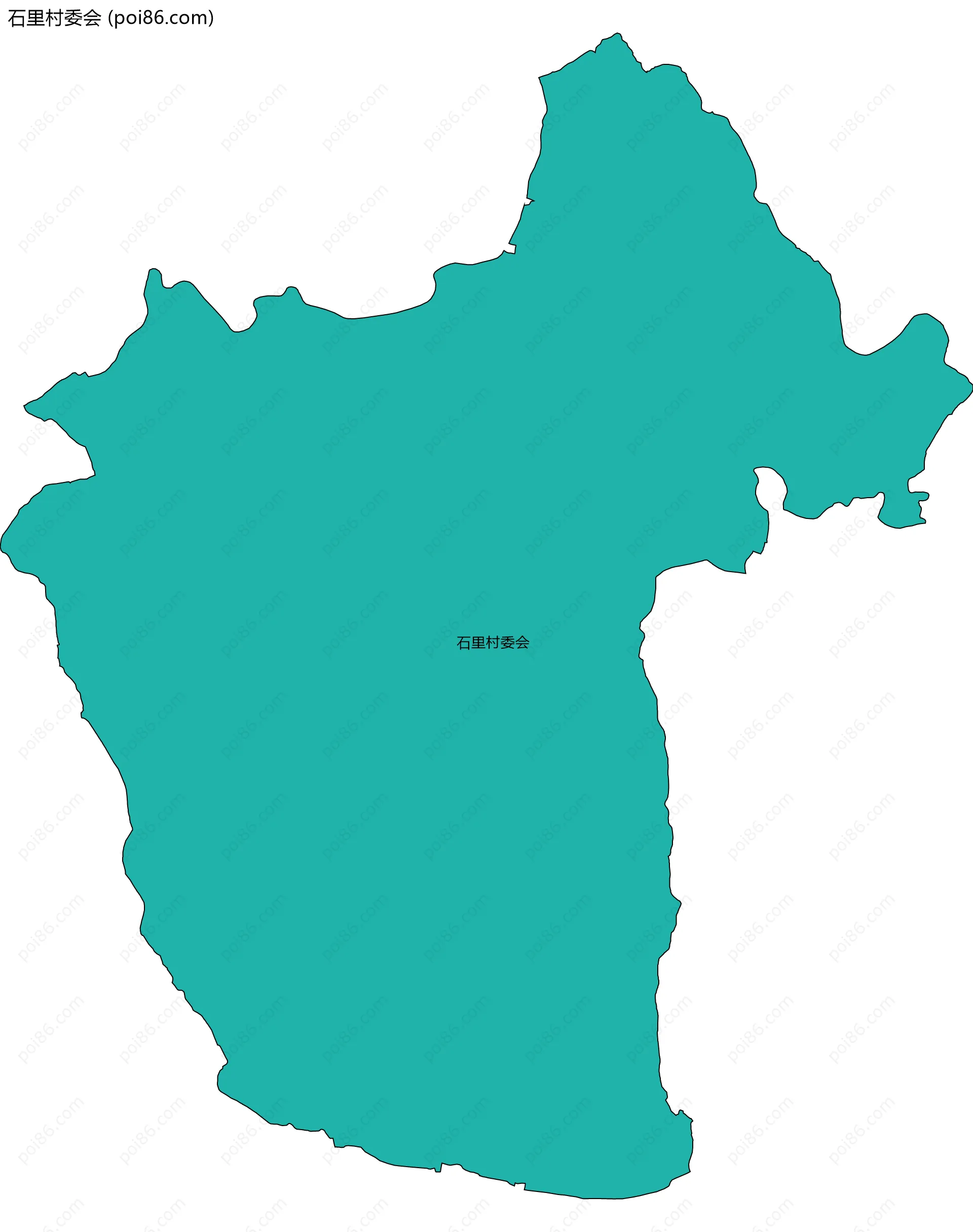 石里村委会边界地图