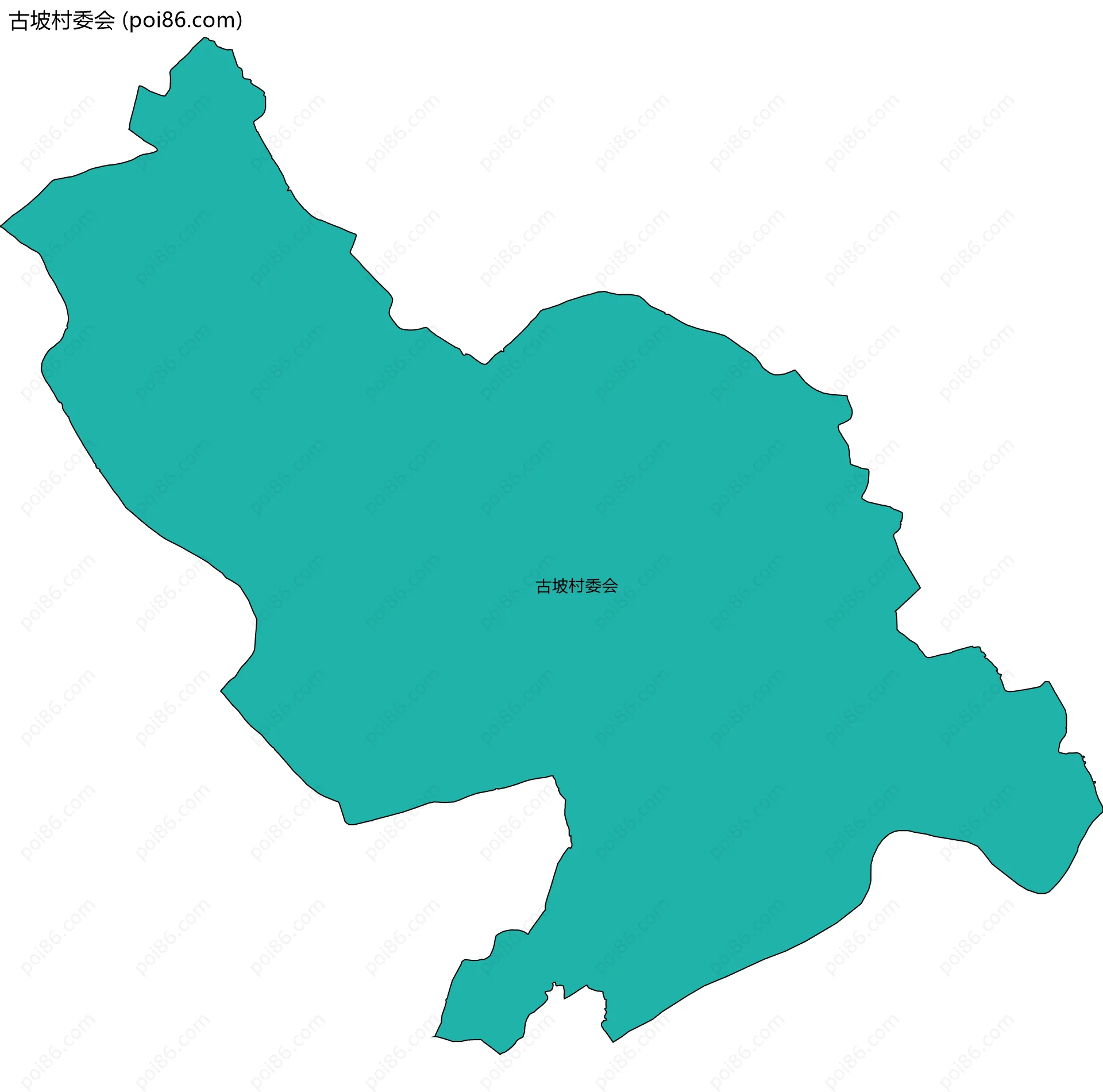 古坡村委会边界地图