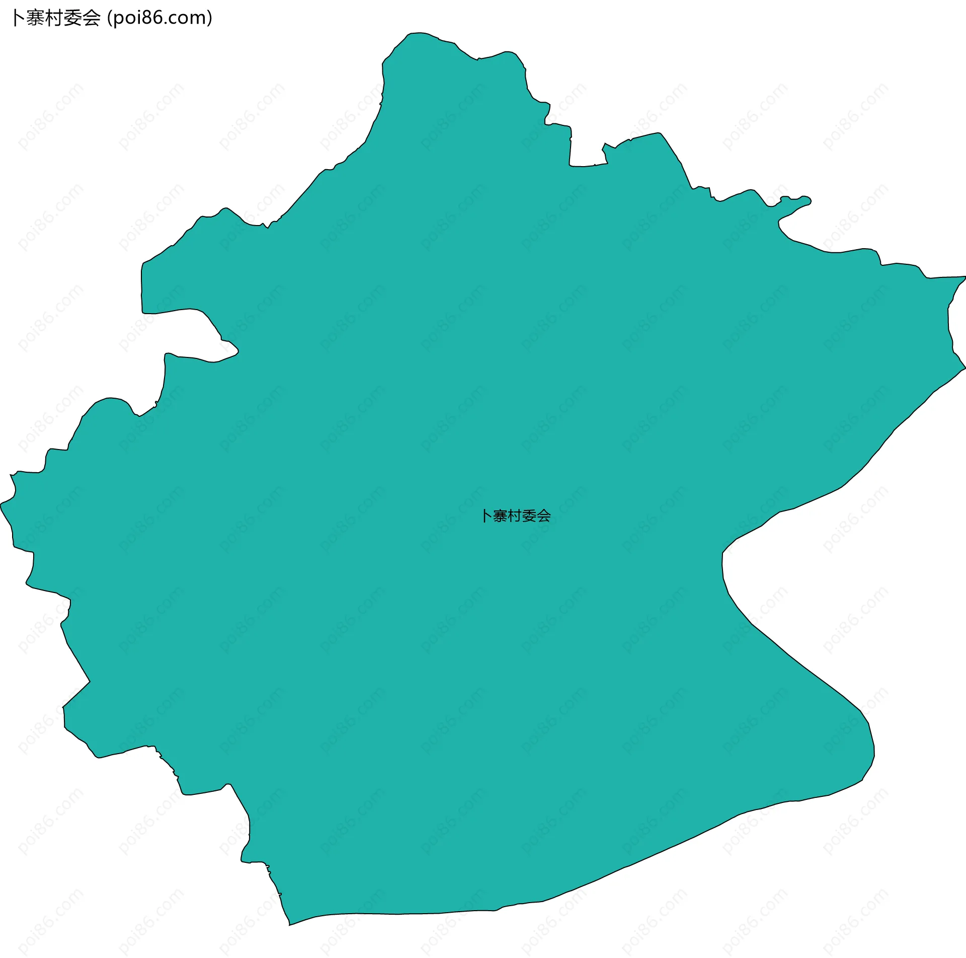卜寨村委会边界地图