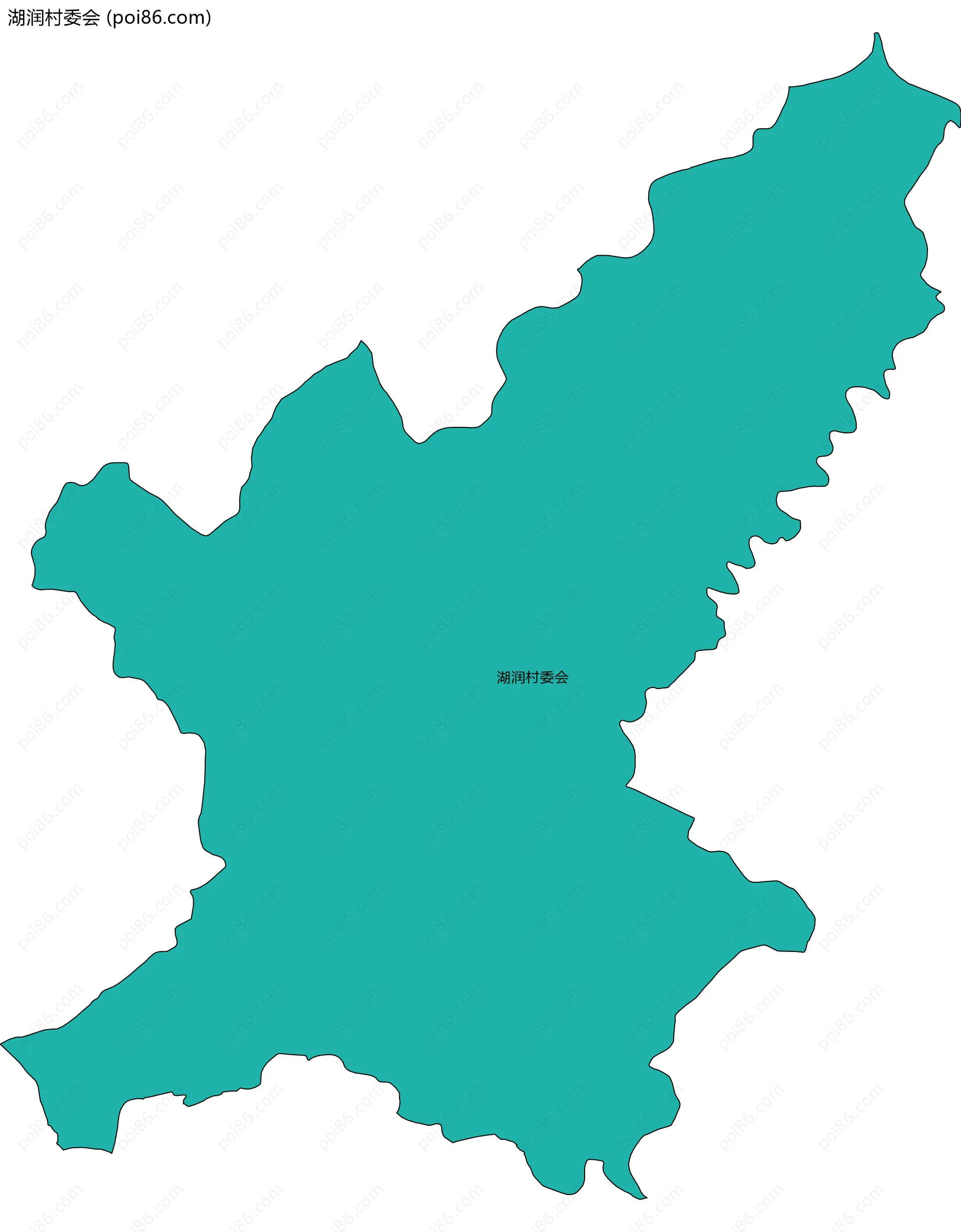 湖润村委会边界地图