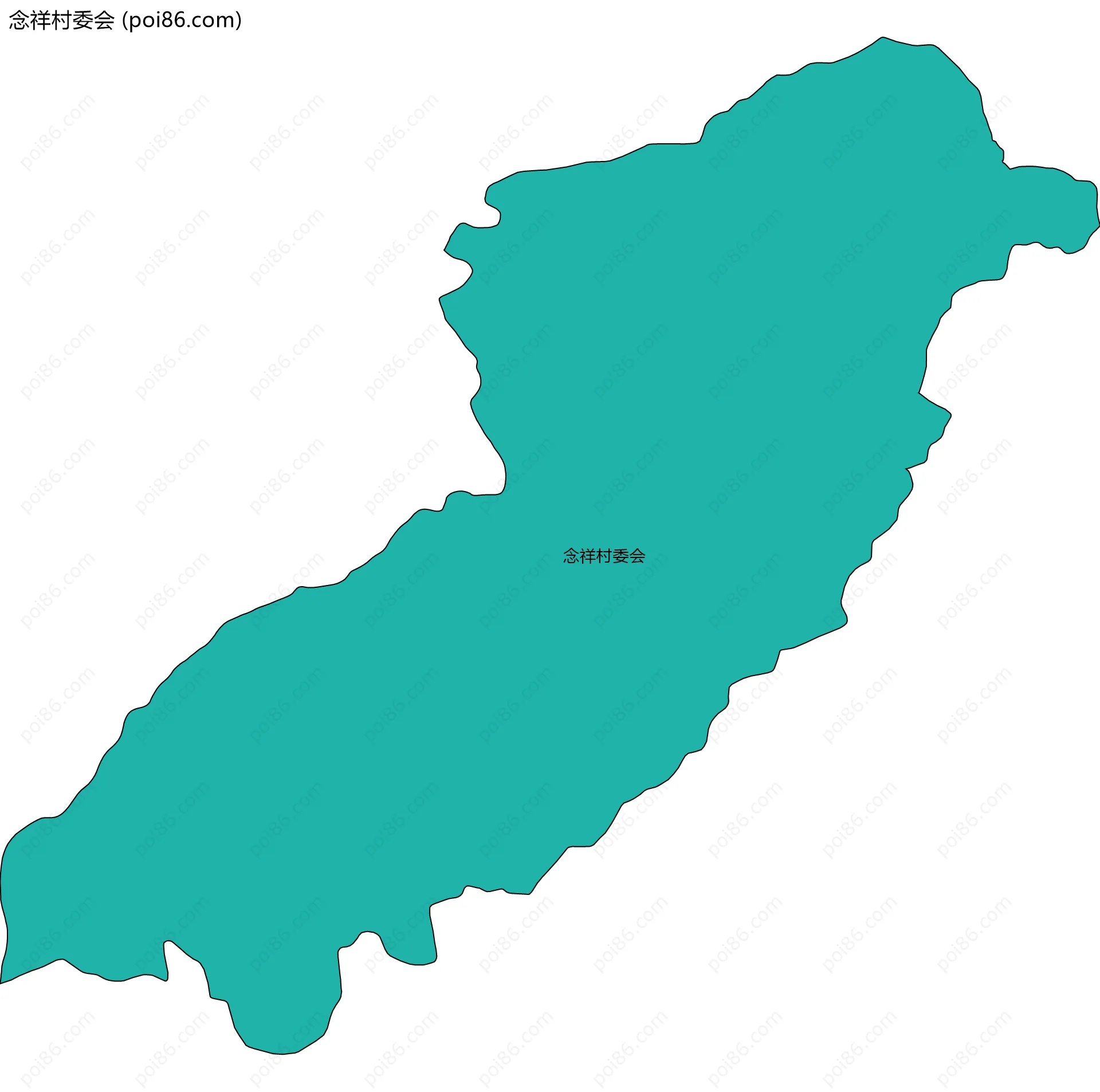 念祥村委会边界地图