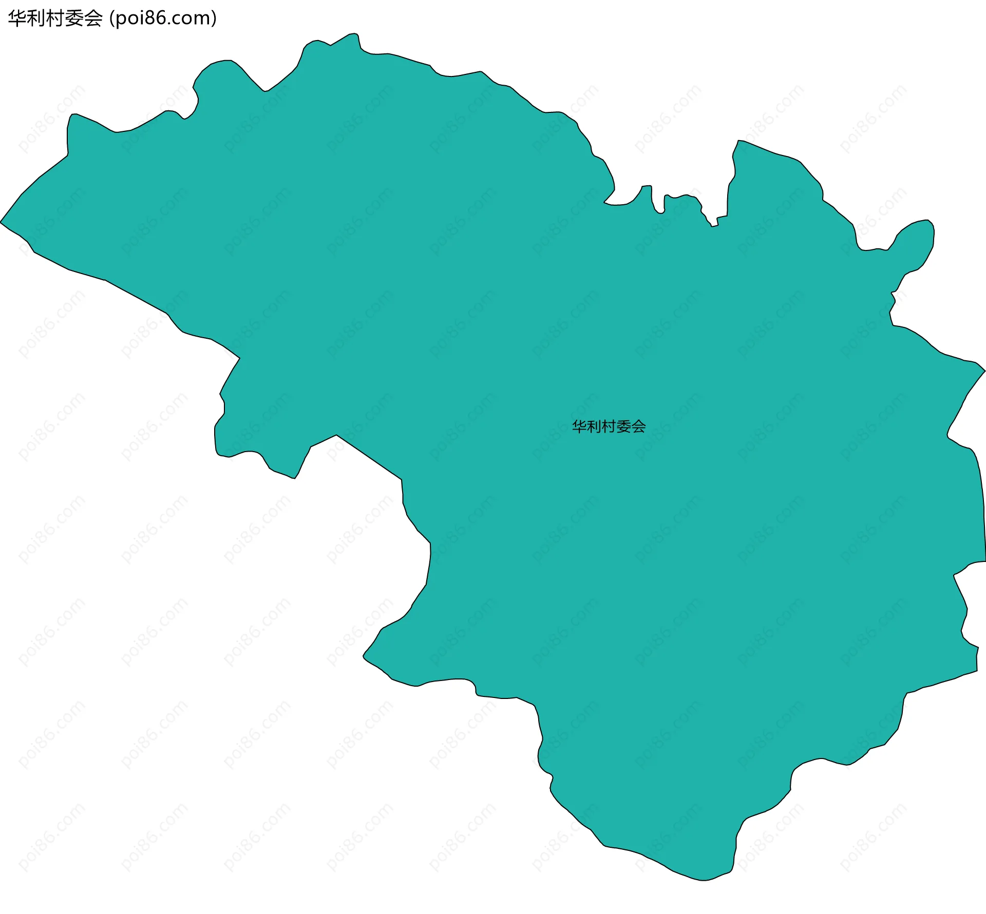 华利村委会边界地图